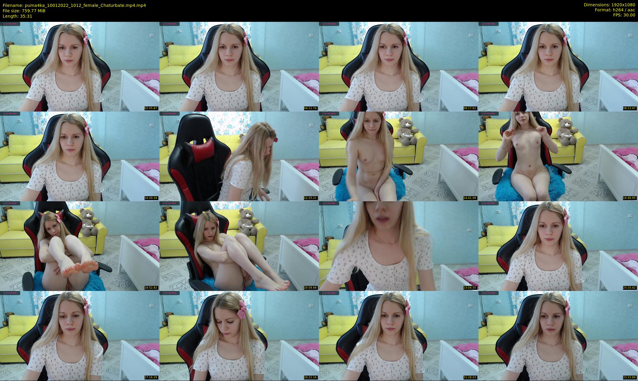 puma4ka — 36 minute Chaturbate female cam show recording, 1080p, Jan 10, 2022