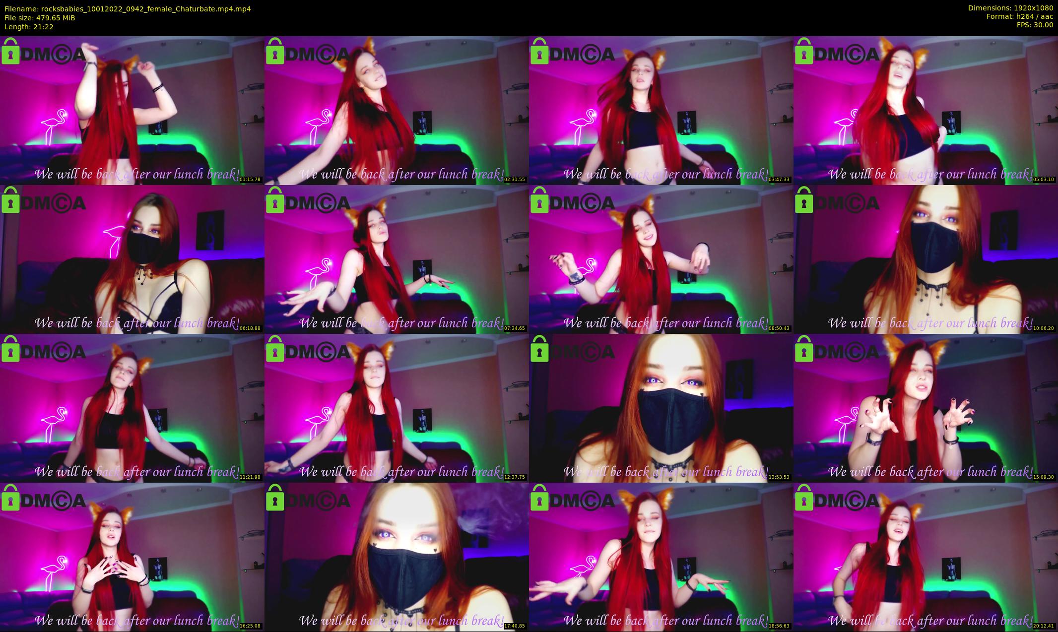 rocksbabies — 22 minute Chaturbate female cam show recording, 1080p, Jan 10, 2022