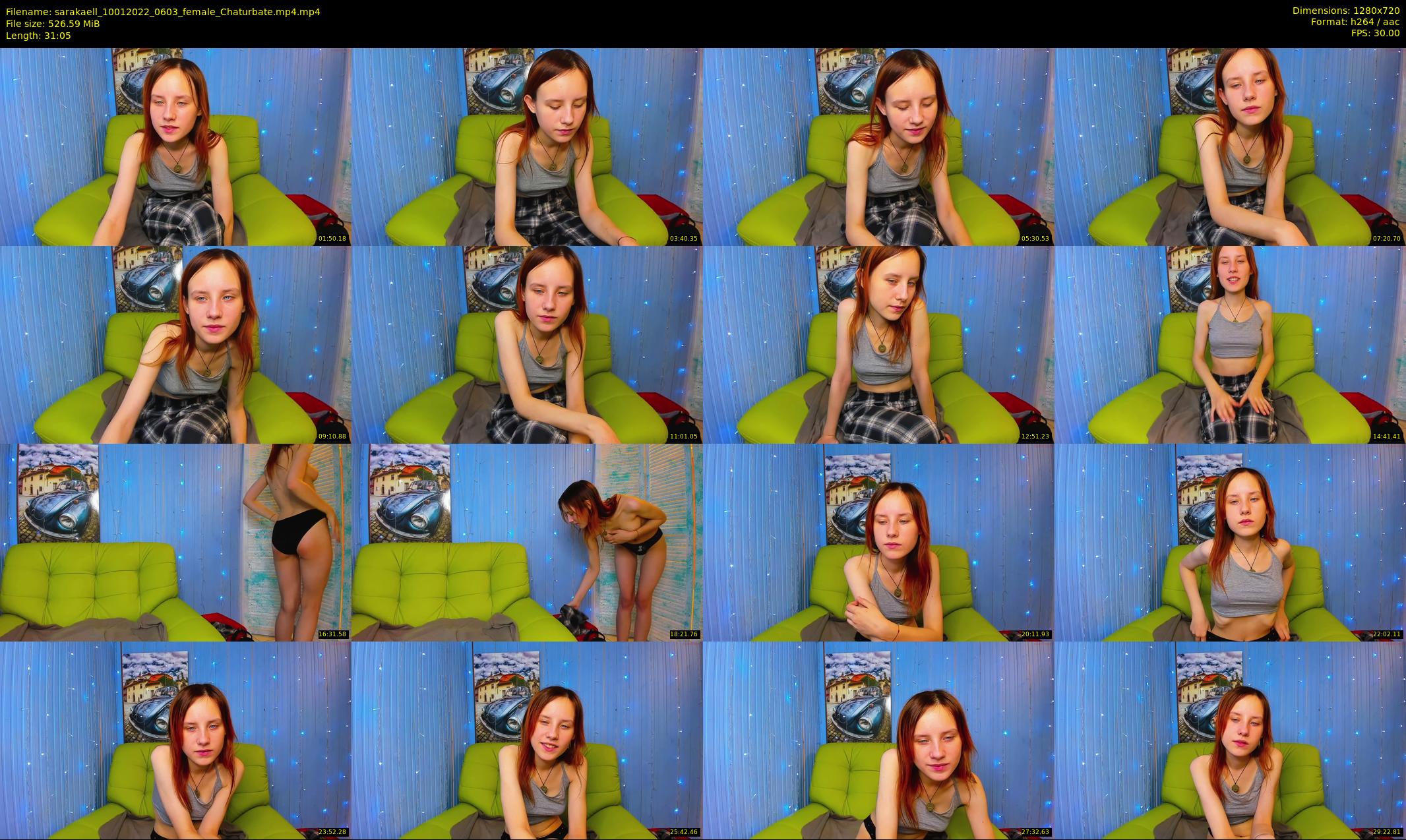 sarakaell — 32 minute Chaturbate female cam show recording, 720p, Jan 10, 2022