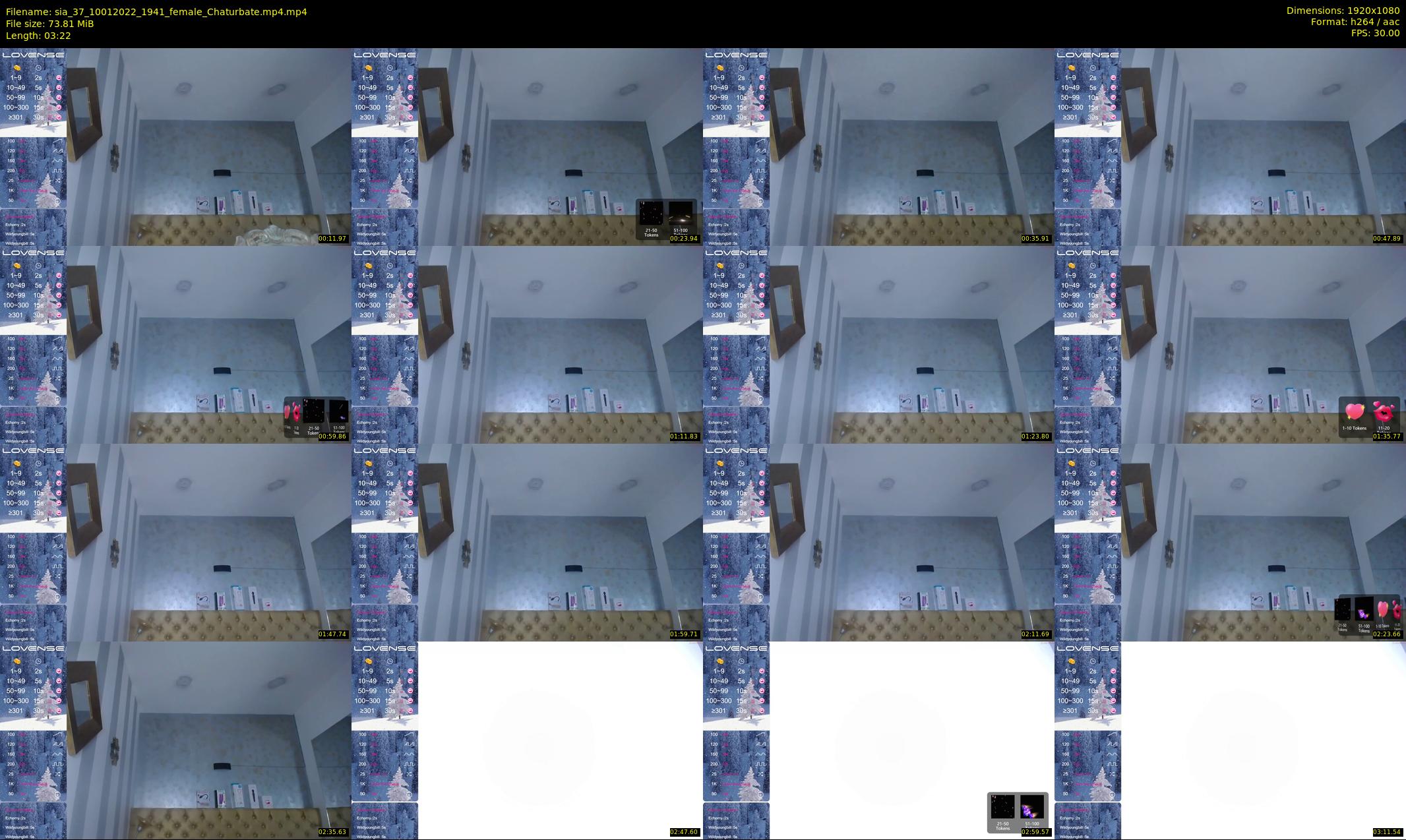 sia_37 — 4 minute Chaturbate female cam show recording, 1080p, Jan 10, 2022