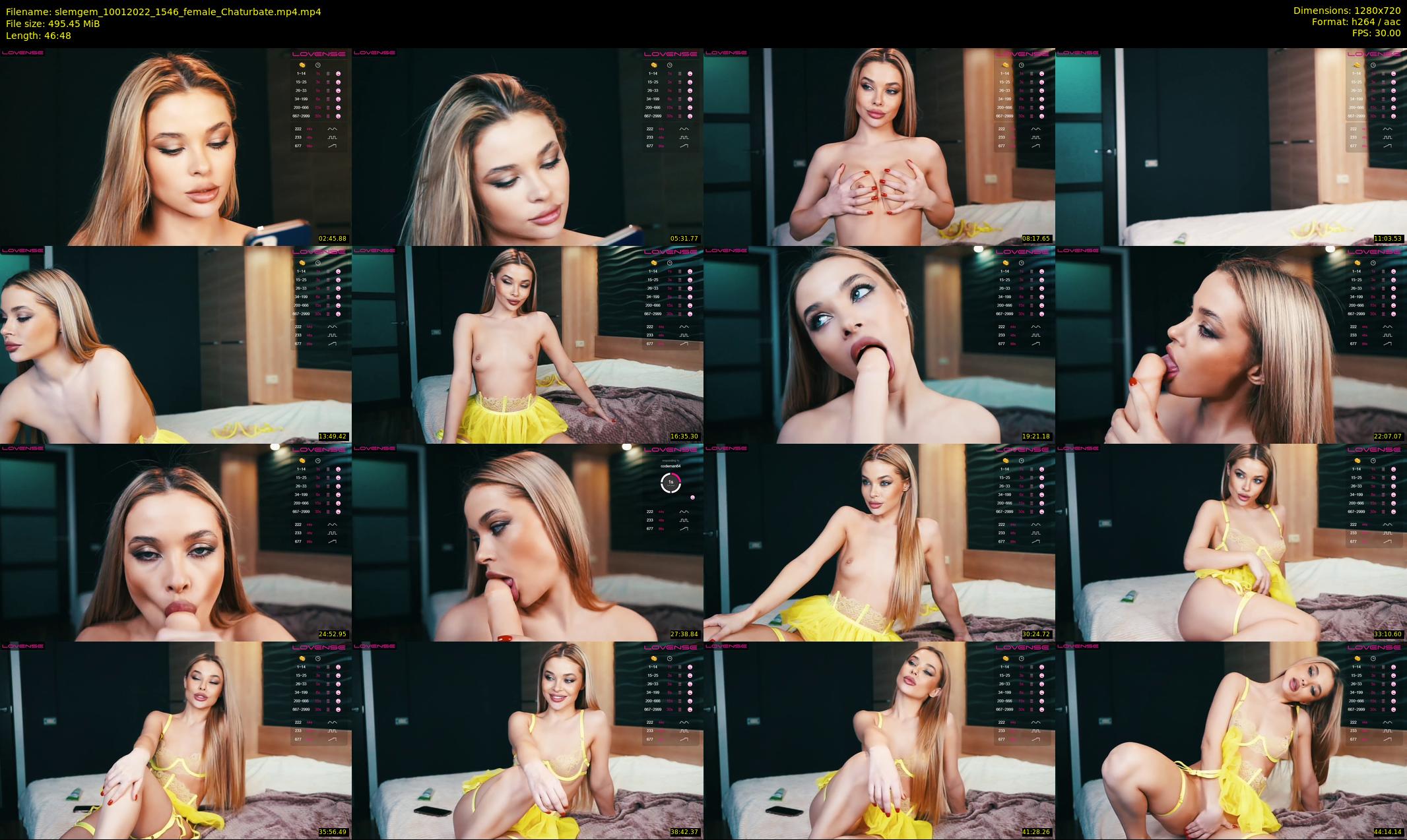 slemgem — 47 minute Chaturbate couple cam show recording, 720p, Jan 10, 2022
