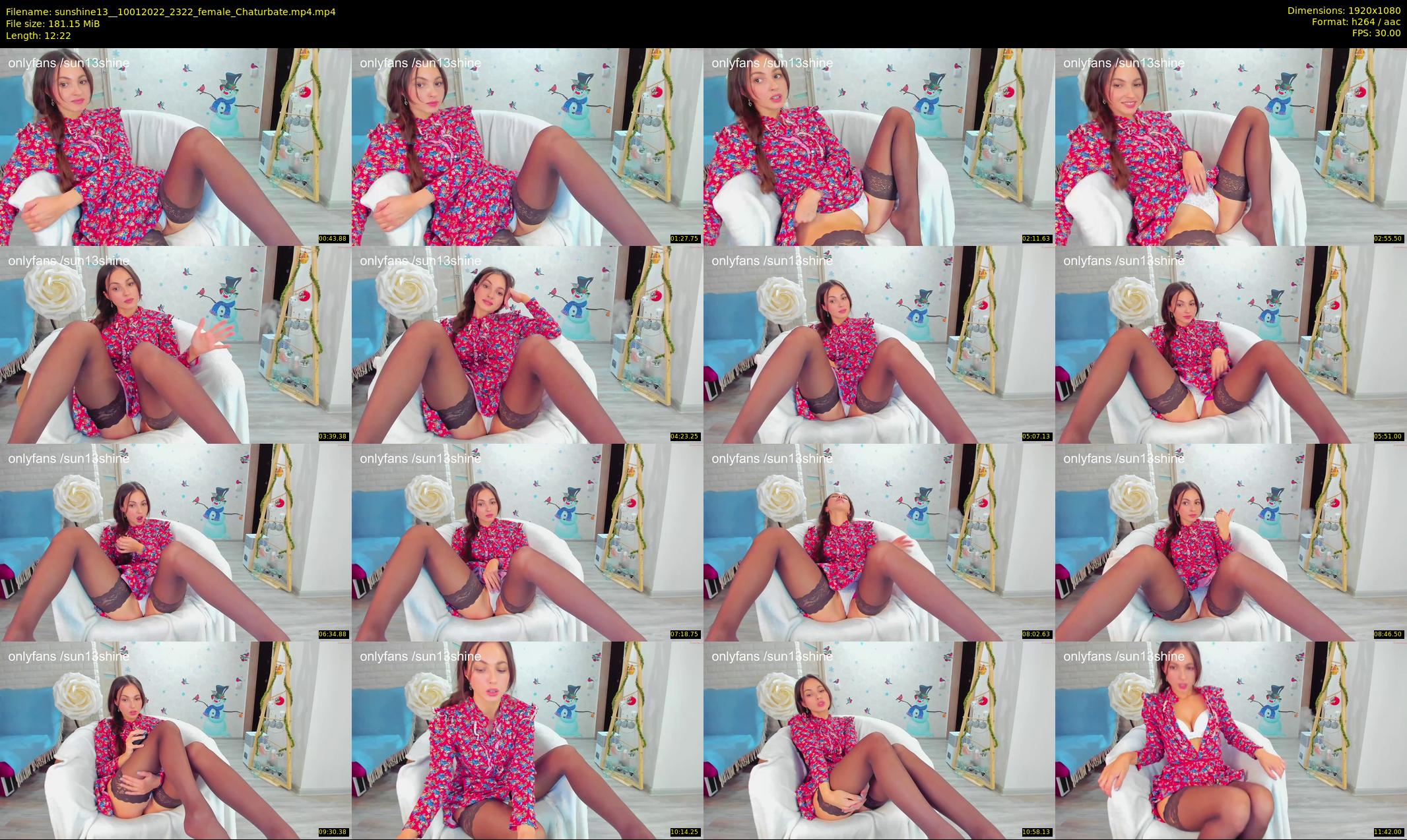 sunshine13_ — 13 minute Chaturbate female cam show recording, 1080p, Jan 10, 2022