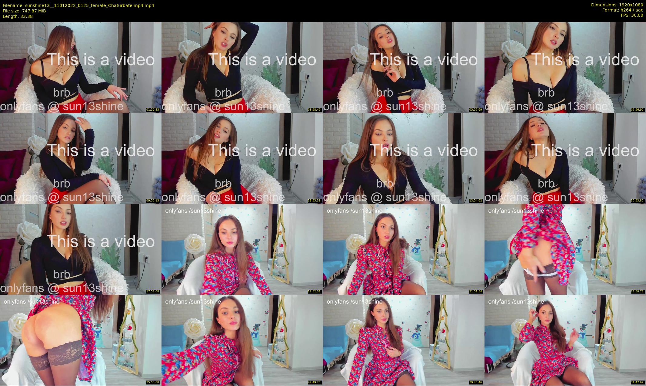 sunshine13_ — 34 minute Chaturbate female cam show recording, 1080p, Jan 11, 2022