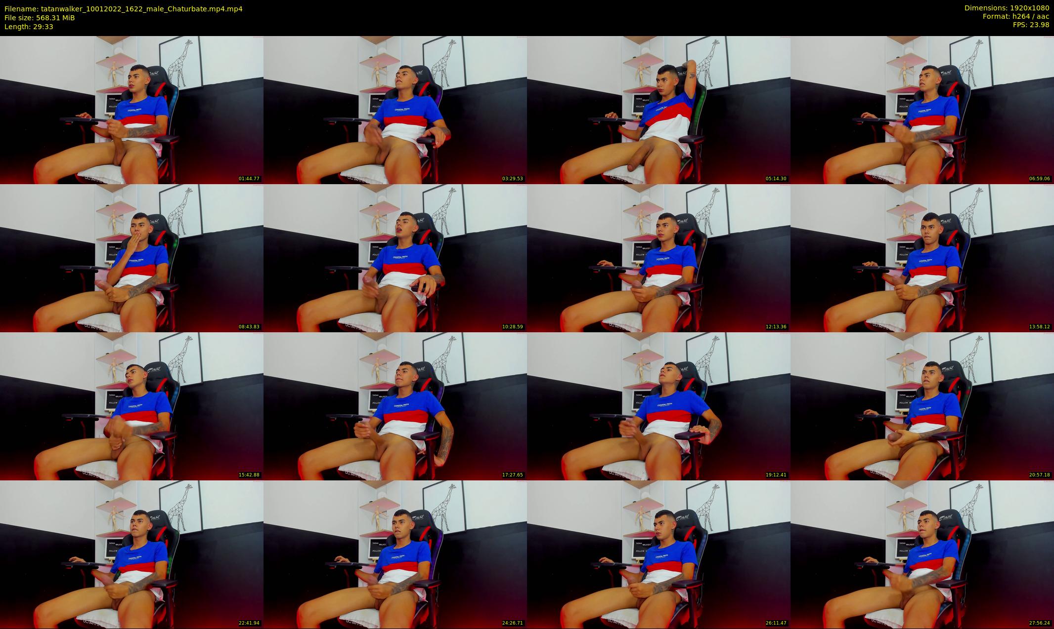 tatanwalker — 30 minute Chaturbate male cam show recording, 1080p, Jan 10, 2022
