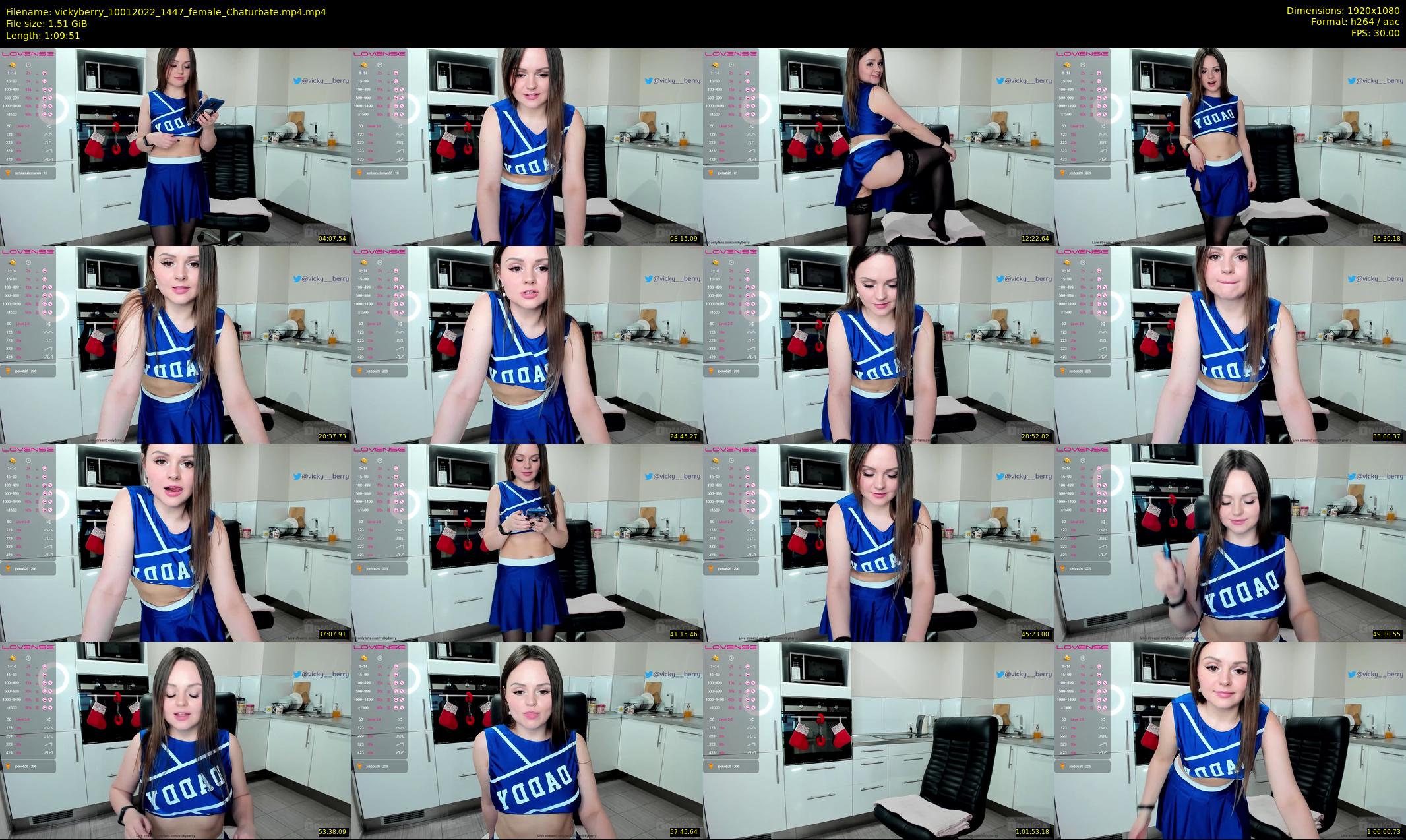 vickyberry — 70 minute Chaturbate female cam show recording, 1080p, Jan 10, 2022