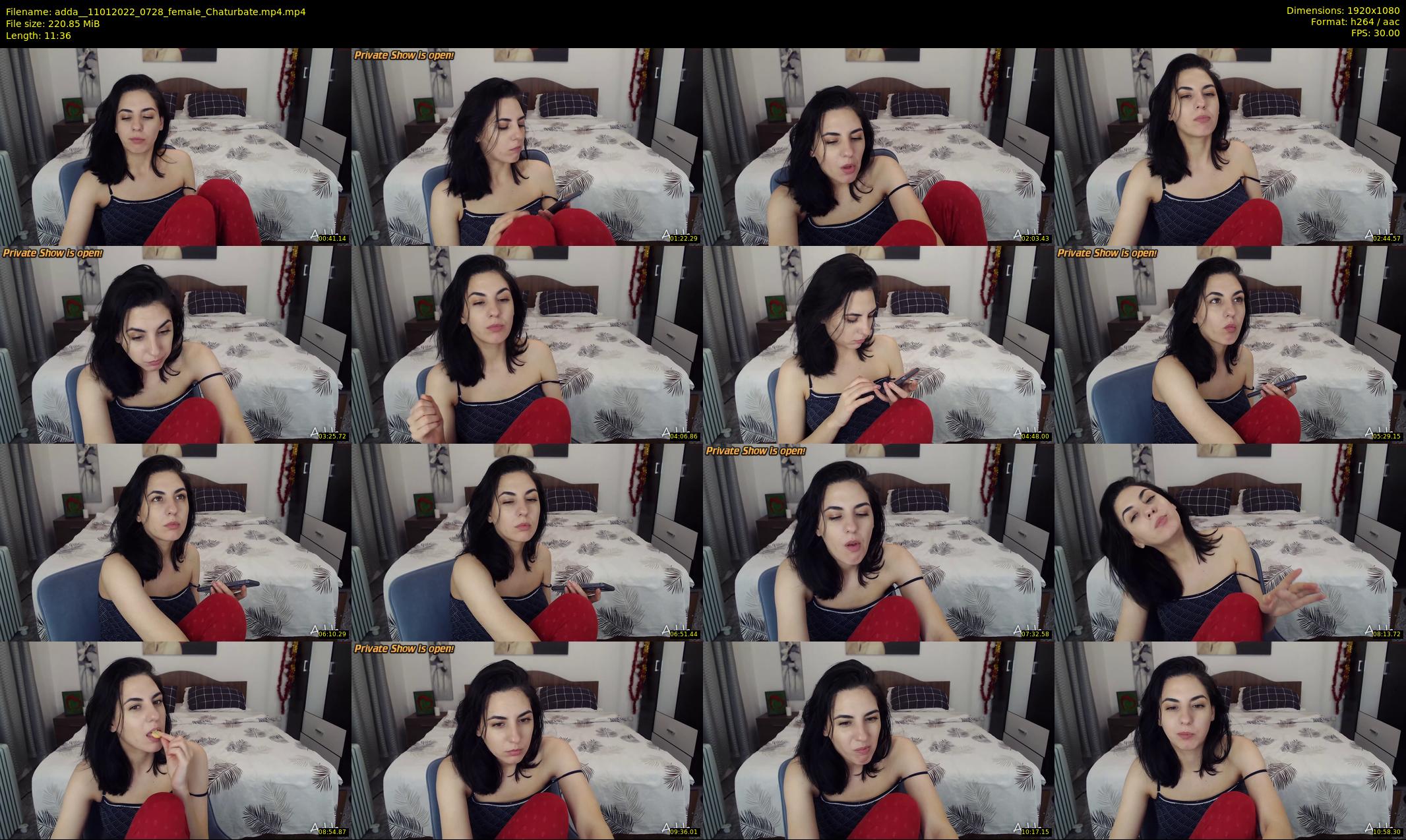 adda_ — 12 minute Chaturbate female cam show recording, 1080p, Jan 11, 2022