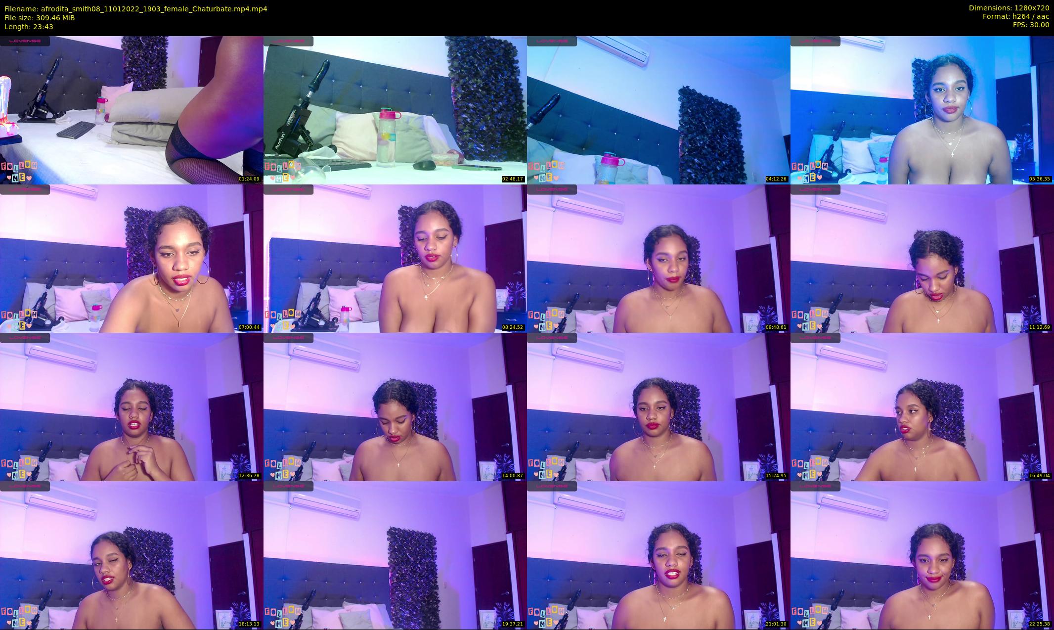 afrodita_smith08 — 24 minute Chaturbate female cam show recording, 720p, Jan 11, 2022