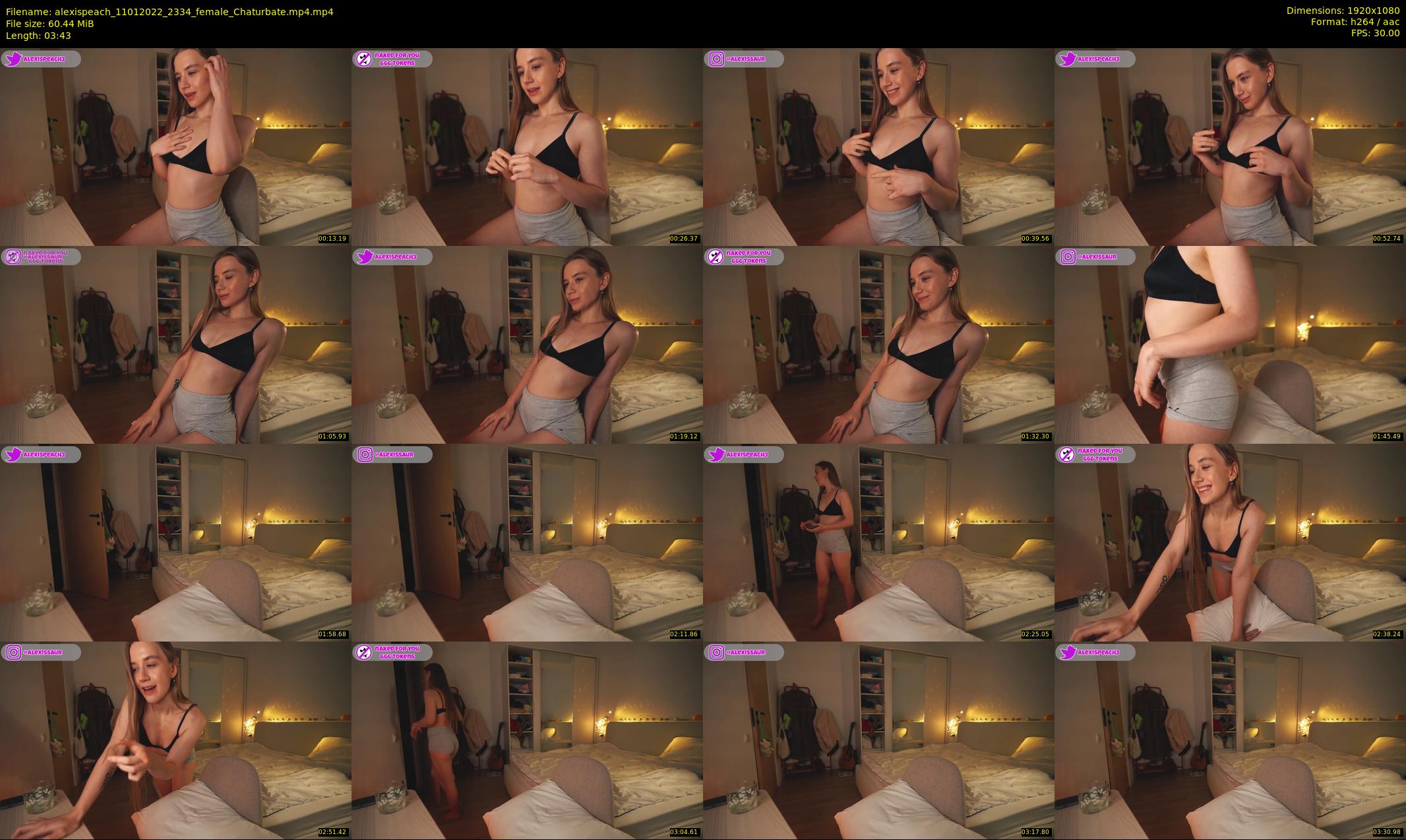alexispeach — 4 minute Chaturbate female cam show recording, 1080p, Jan 11, 2022