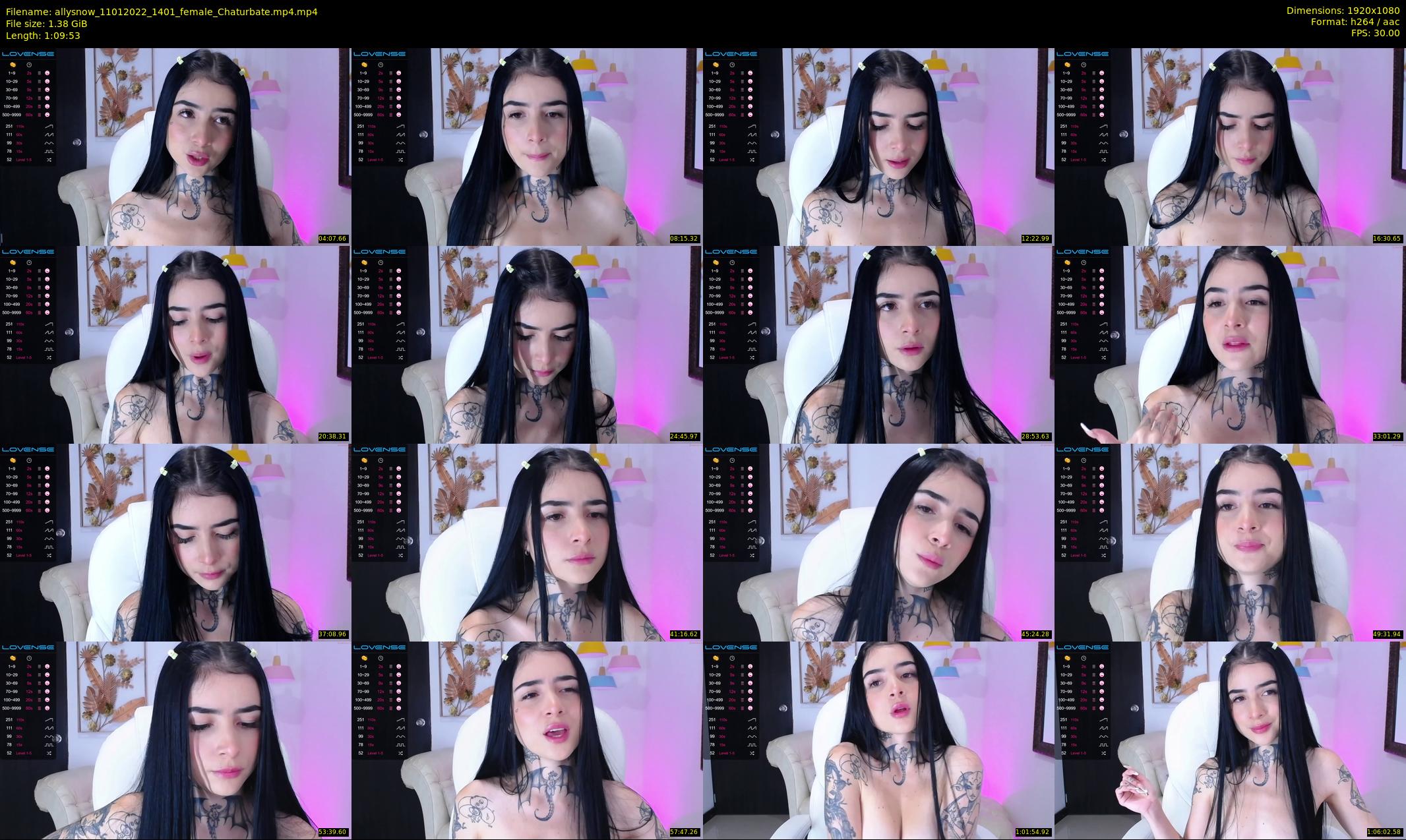 allysnow — 70 minute Chaturbate female cam show recording, 1080p, Jan 11, 2022