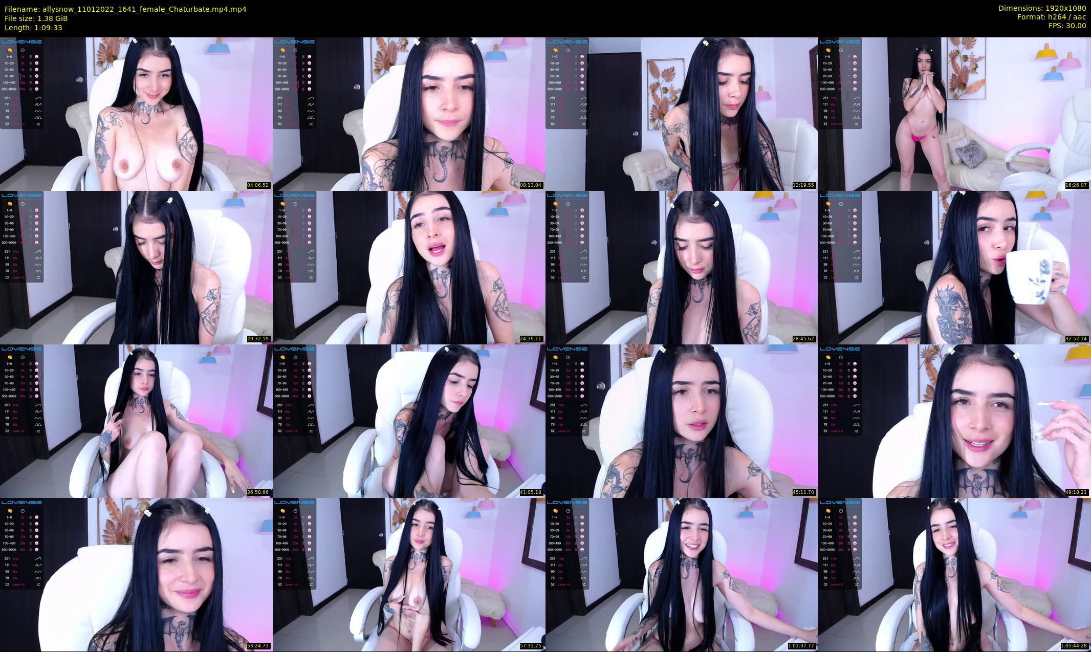 allysnow — 70 minute Chaturbate female cam show recording, 1080p, Jan 11, 2022