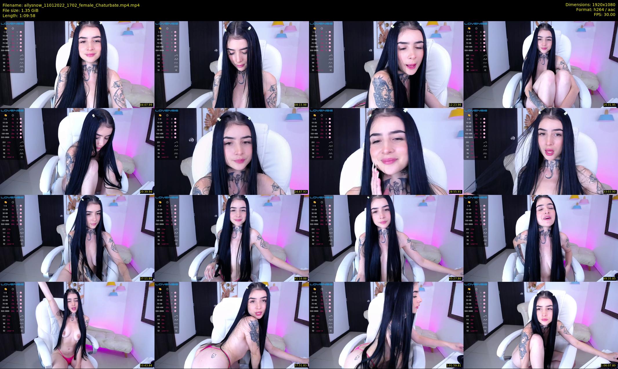 allysnow — 70 minute Chaturbate female cam show recording, 1080p, Jan 11, 2022