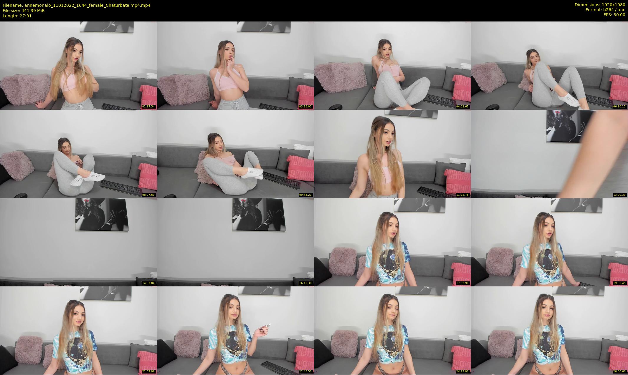 annemonalo — 28 minute Chaturbate female cam show recording, 1080p, Jan 11, 2022
