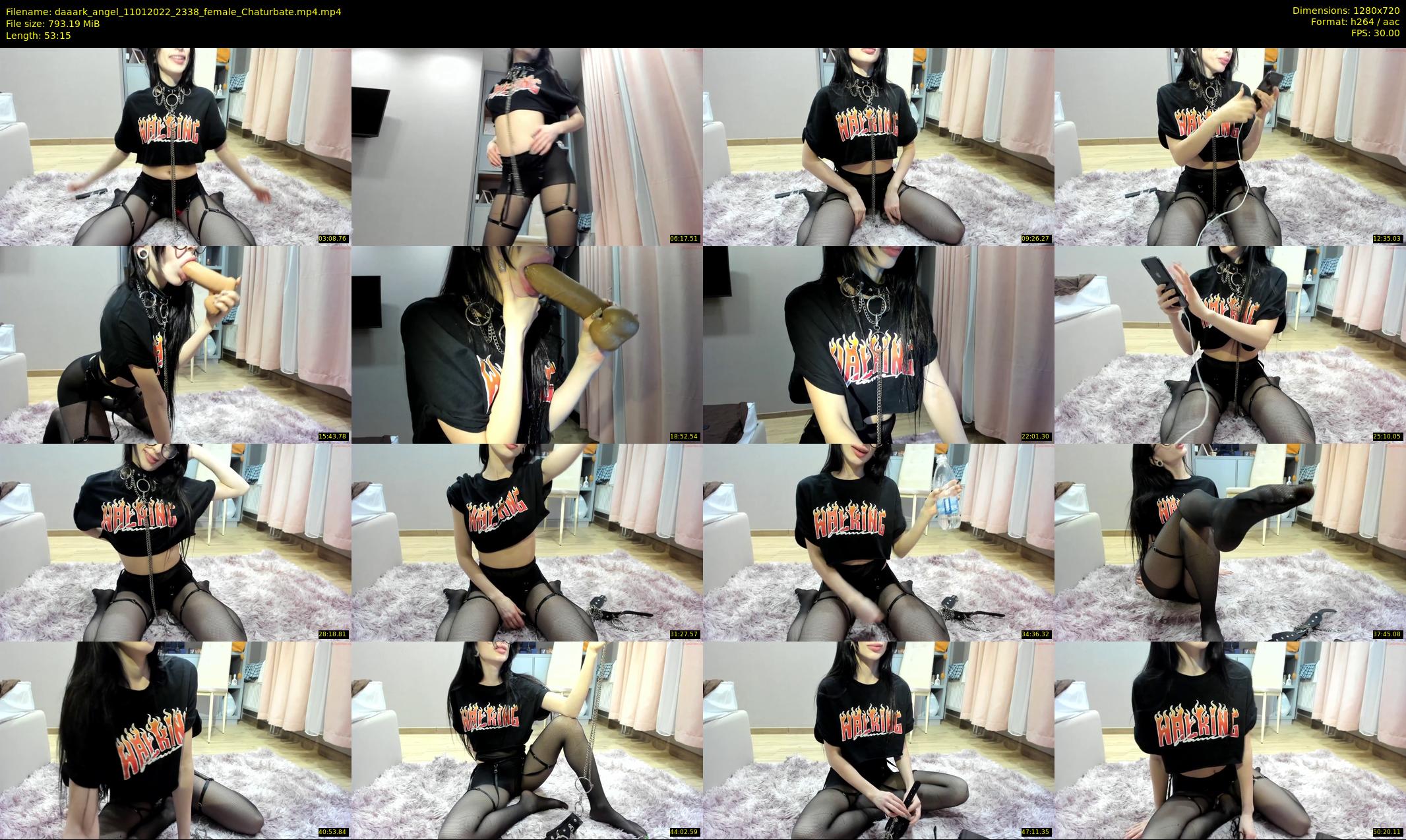daaark_angel — 54 minute Chaturbate female cam show recording, 720p, Jan 11, 2022