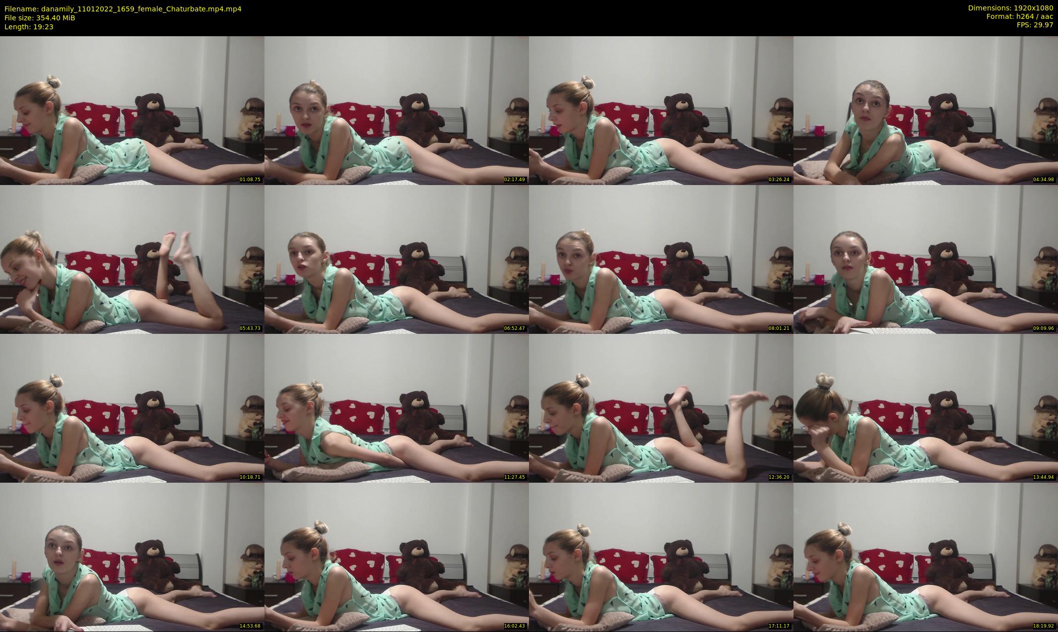 danamily — 20 minute Chaturbate female cam show recording, 1080p, Jan 11, 2022