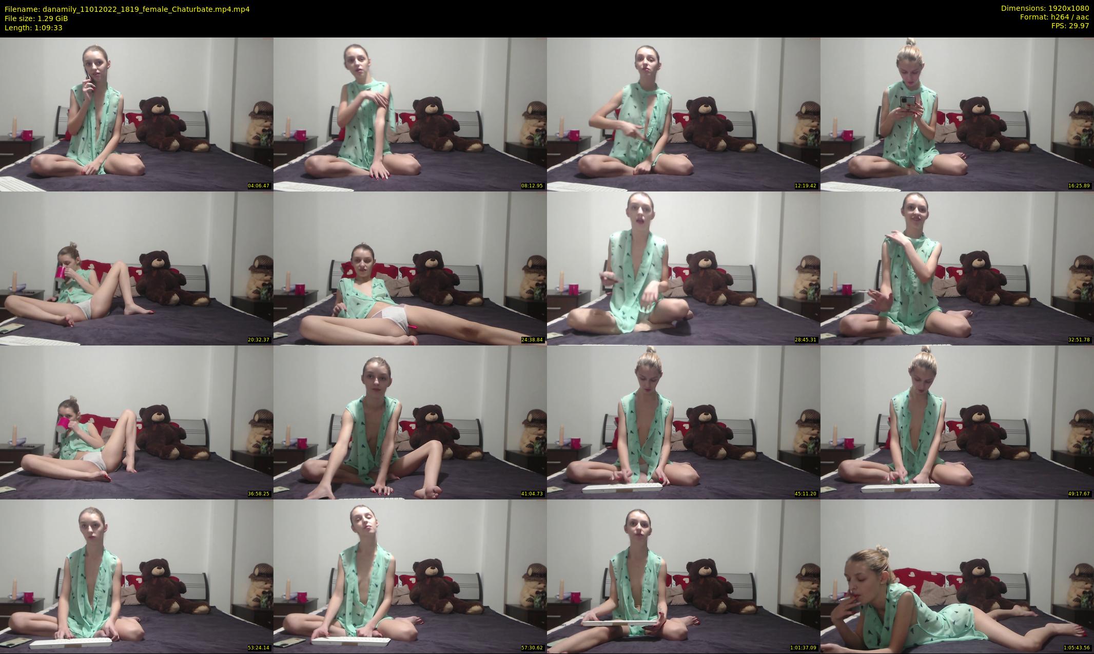 danamily — 70 minute Chaturbate female cam show recording, 1080p, Jan 11, 2022