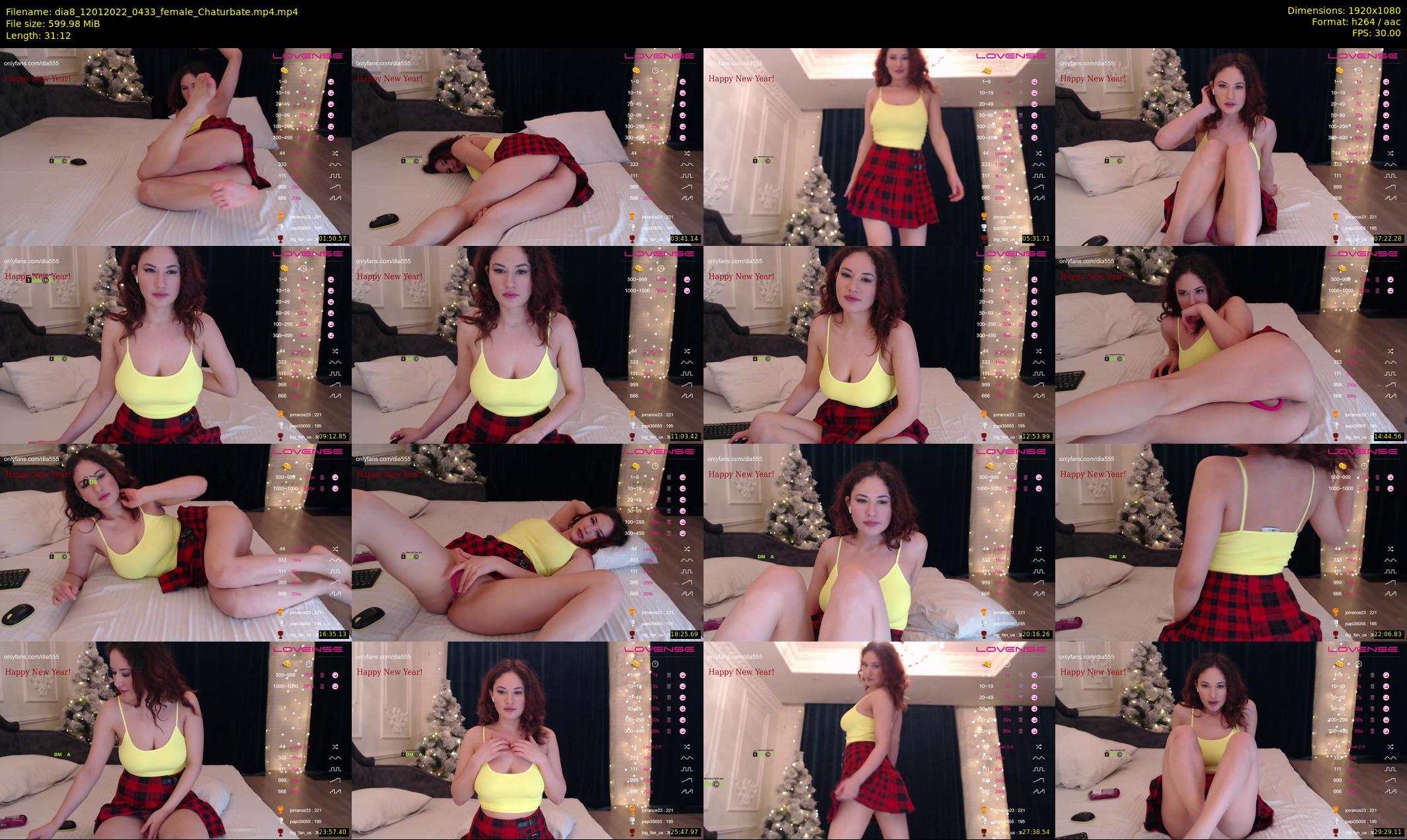 dia8 — 32 minute Chaturbate female cam show recording, 1080p, Jan 12, 2022