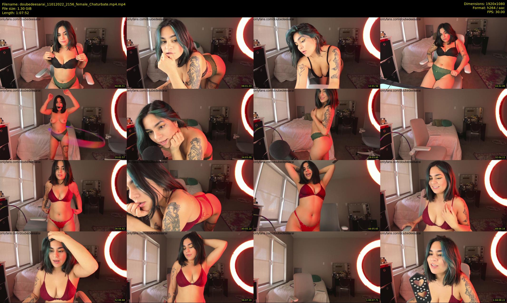 doubedeesarai — 68 minute Chaturbate female cam show recording, 1080p, Jan 11, 2022