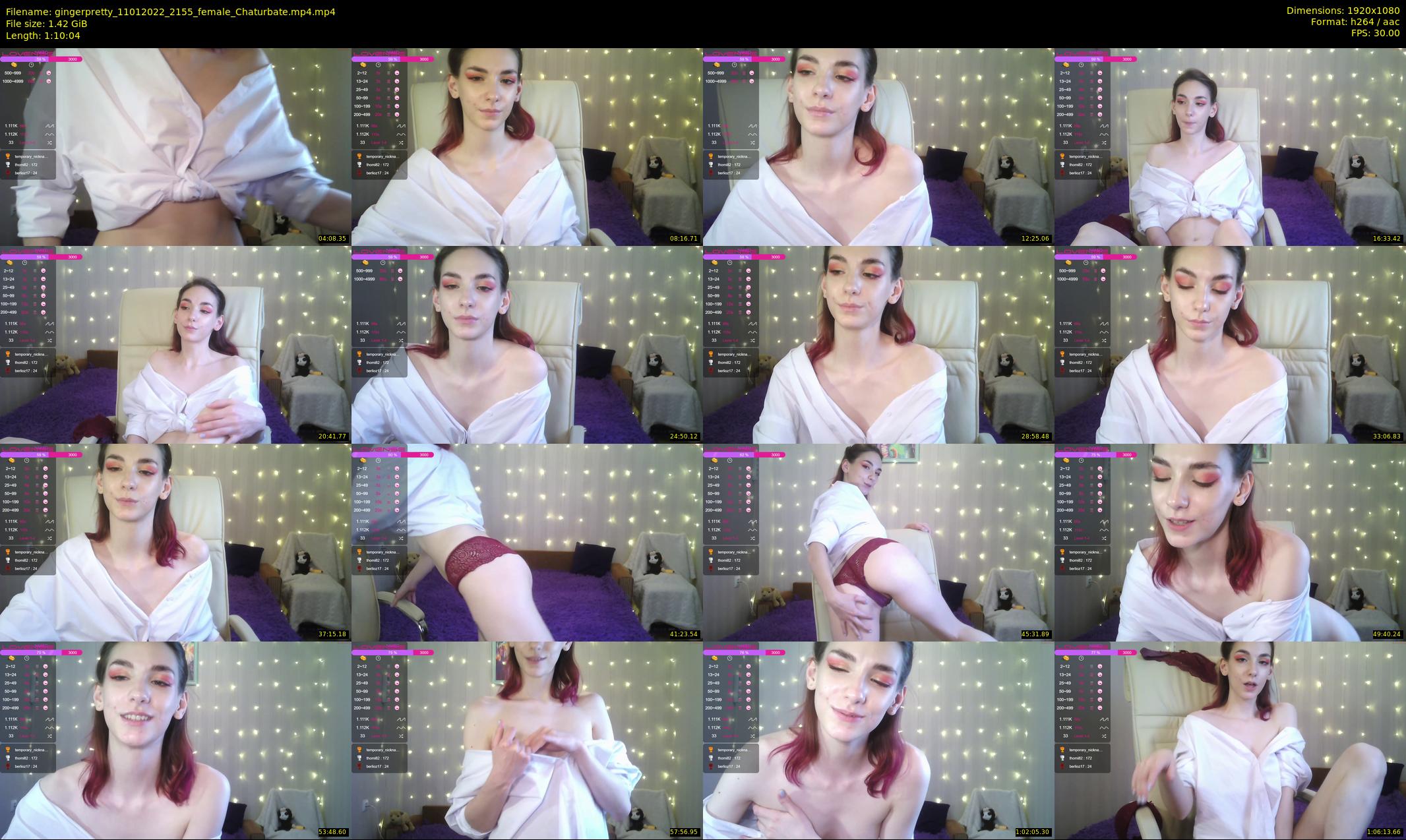 gingerpretty — 71 minute Chaturbate female cam show recording, 1080p, Jan 11, 2022