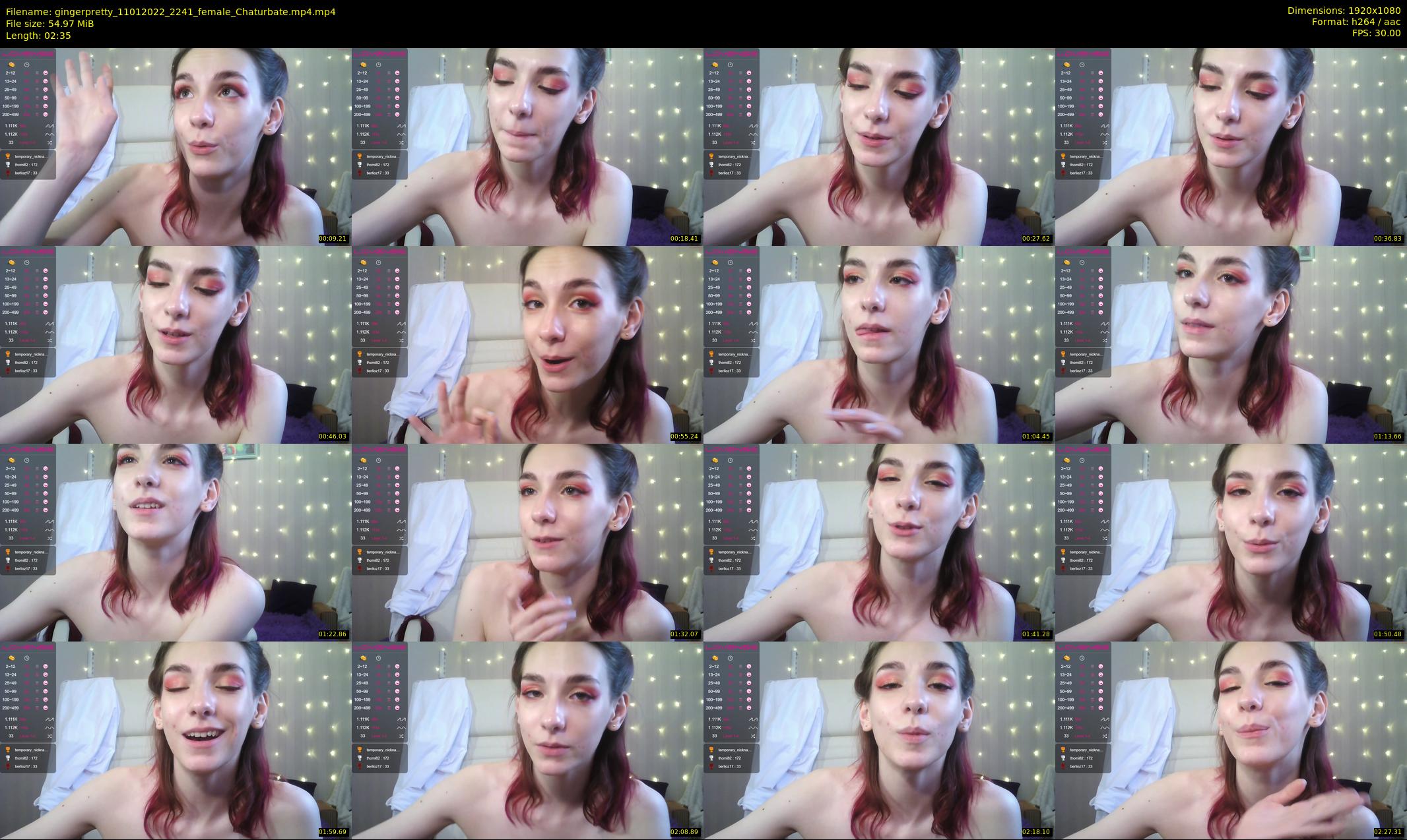 gingerpretty — 3 minute Chaturbate female cam show recording, 1080p, Jan 11, 2022