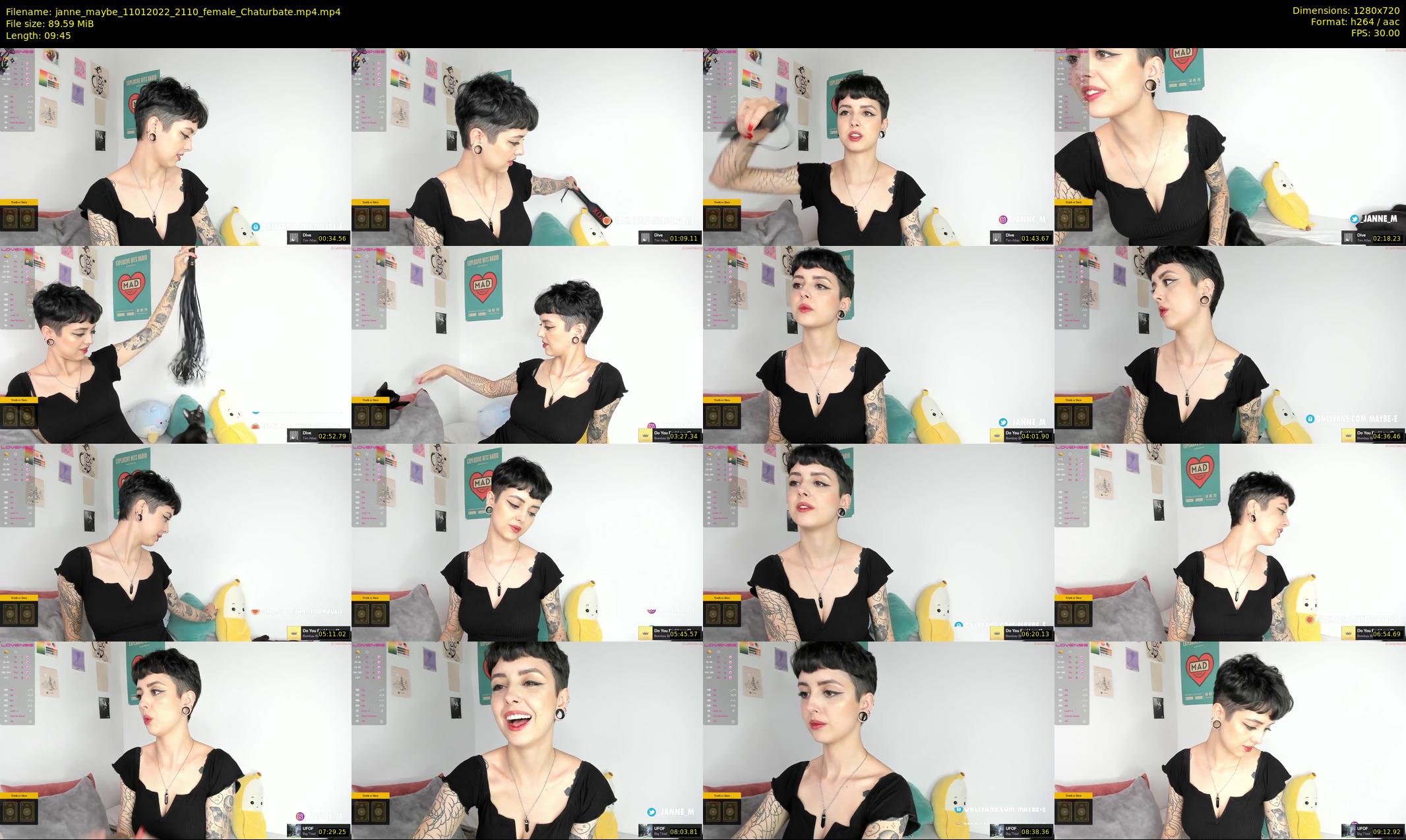 janne_maybe — 10 minute Chaturbate female cam show recording, 720p, Jan 11, 2022