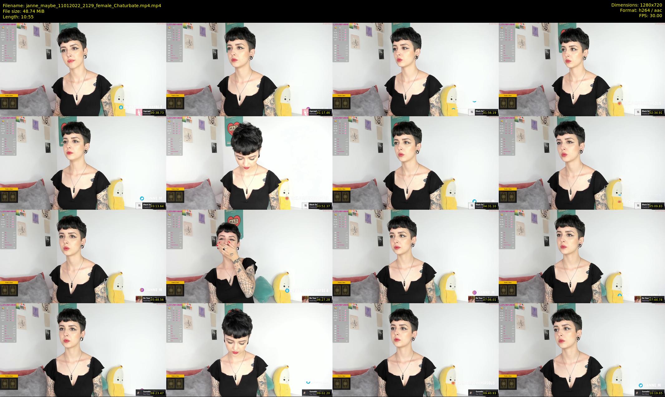 janne_maybe — 11 minute Chaturbate female cam show recording, 720p, Jan 11, 2022