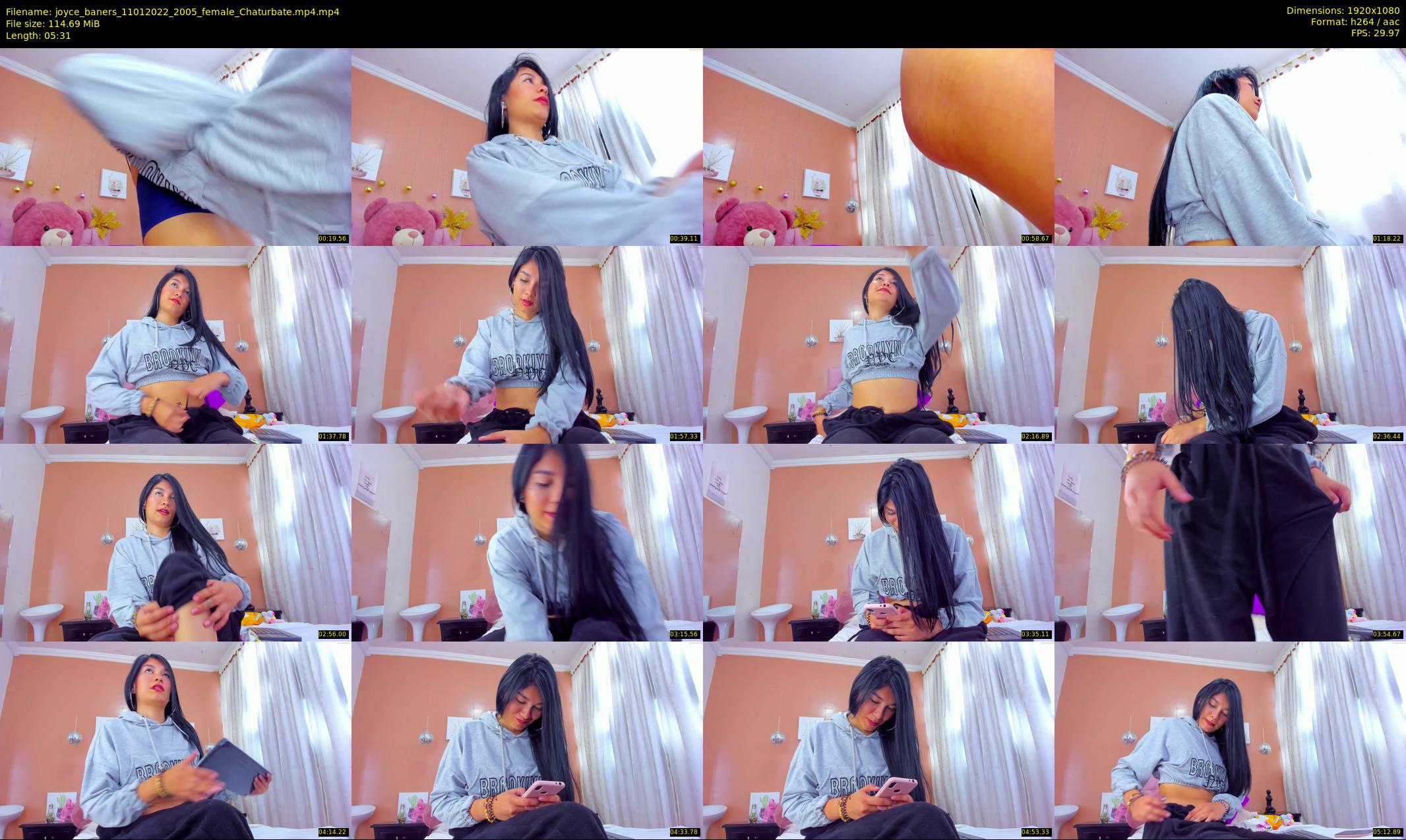 joyce_baners — 6 minute Chaturbate female cam show recording, 1080p, Jan 11, 2022