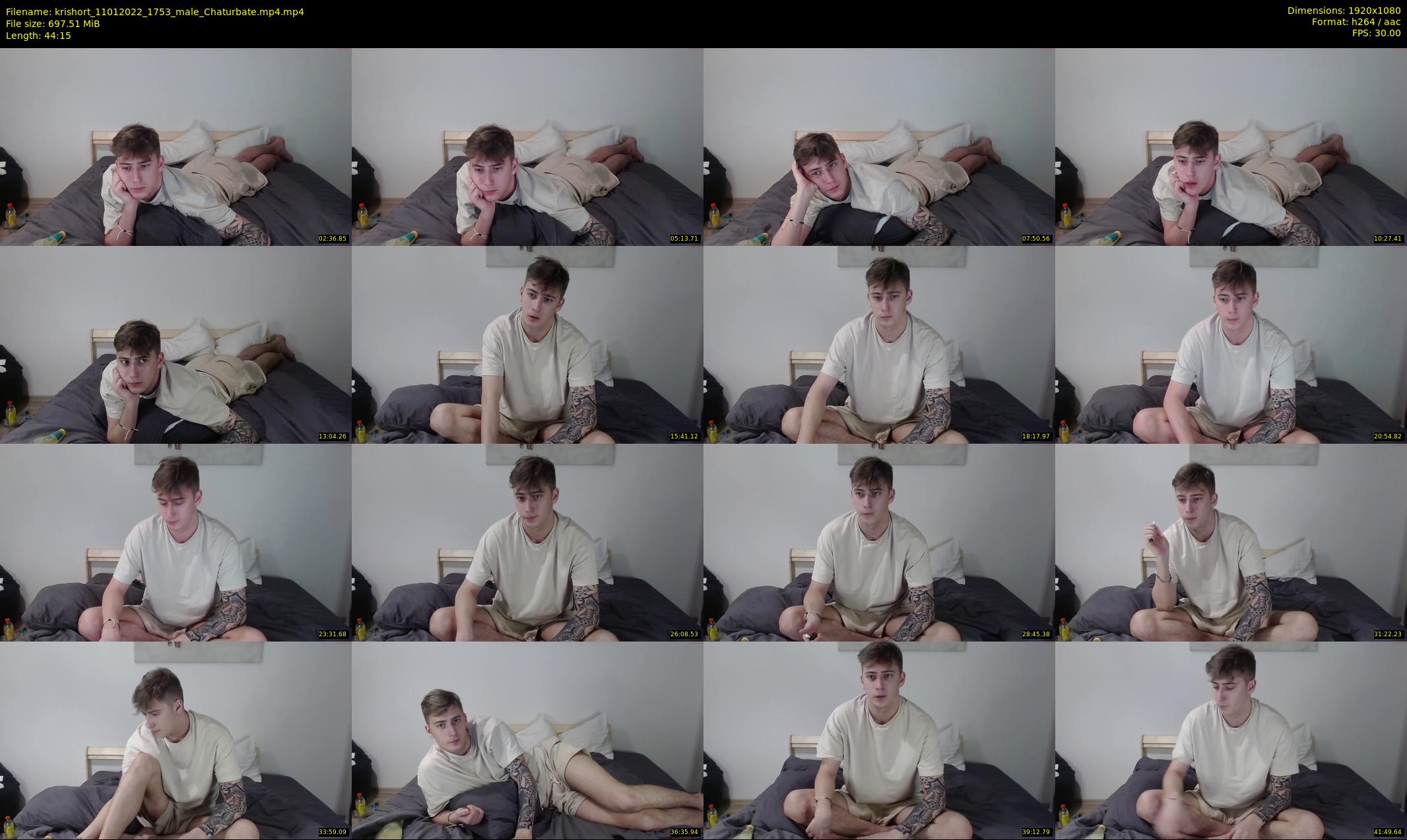 krishort — 45 minute Chaturbate male cam show recording, 1080p, Jan 11, 2022