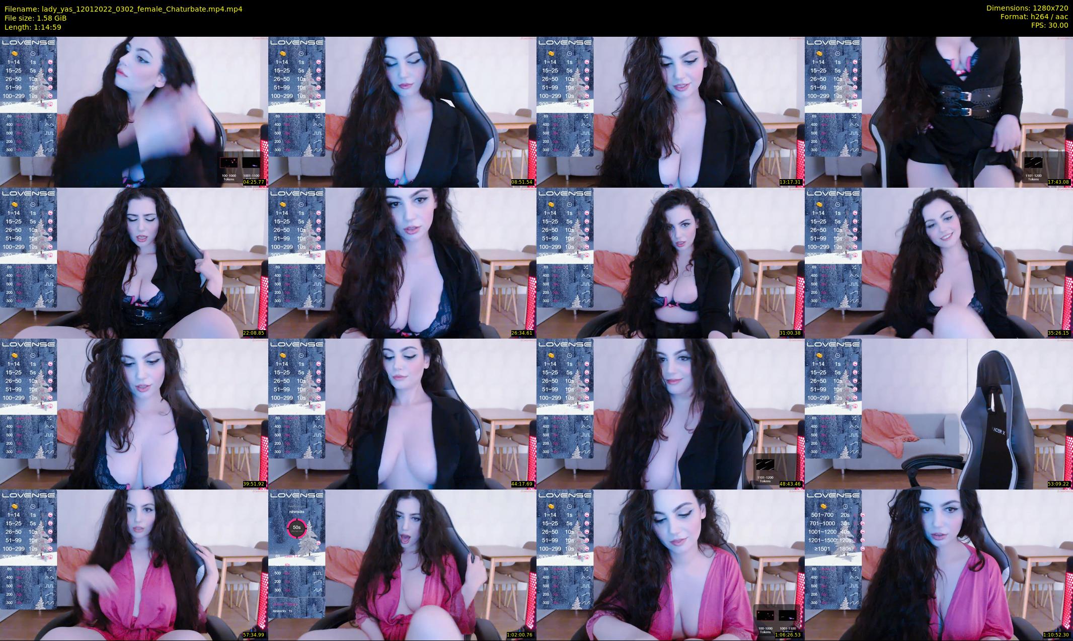 lady_yas — 75 minute Chaturbate female cam show recording, 720p, Jan 12, 2022