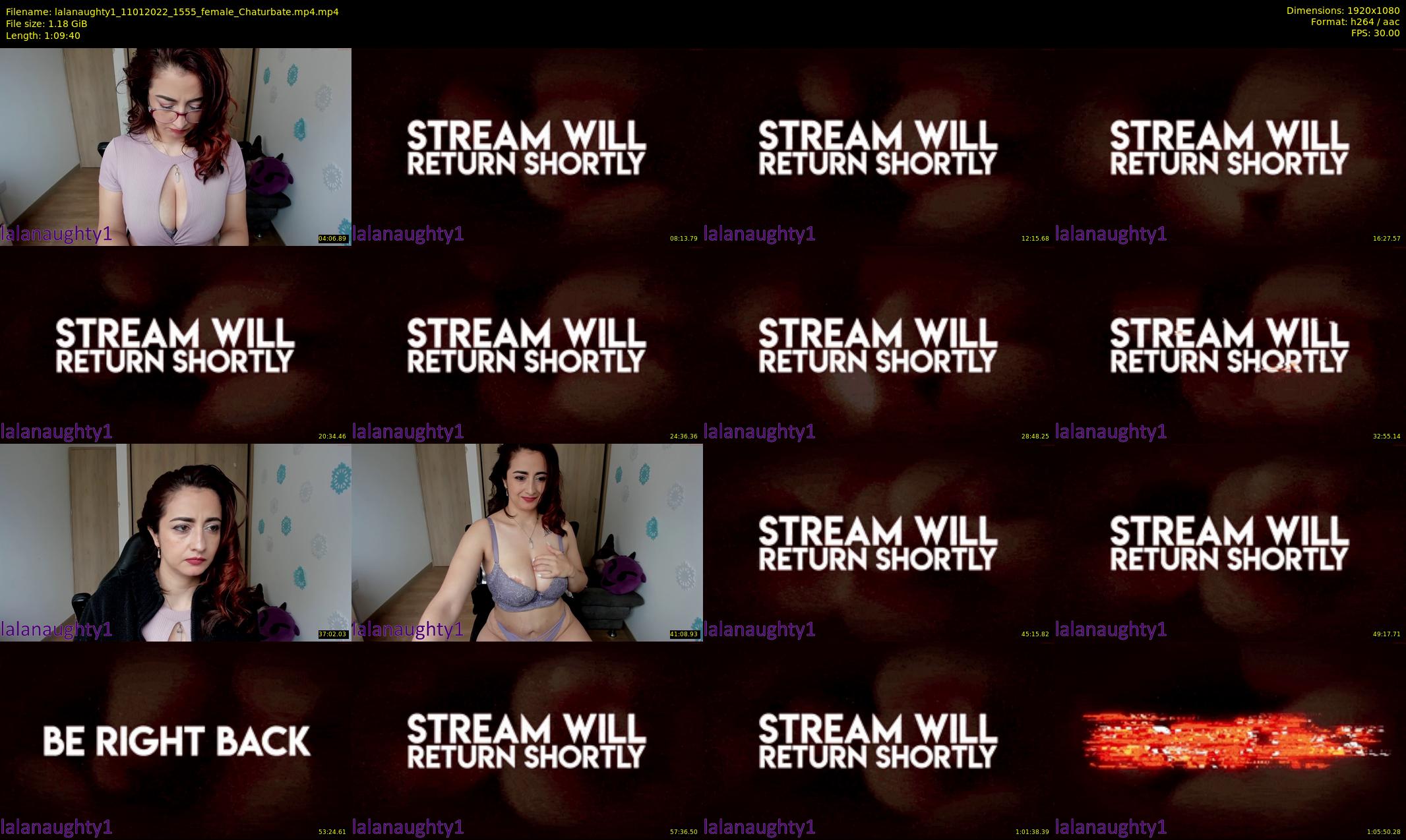 lalanaughty1 — 70 minute Chaturbate female cam show recording, 1080p, Jan 11, 2022