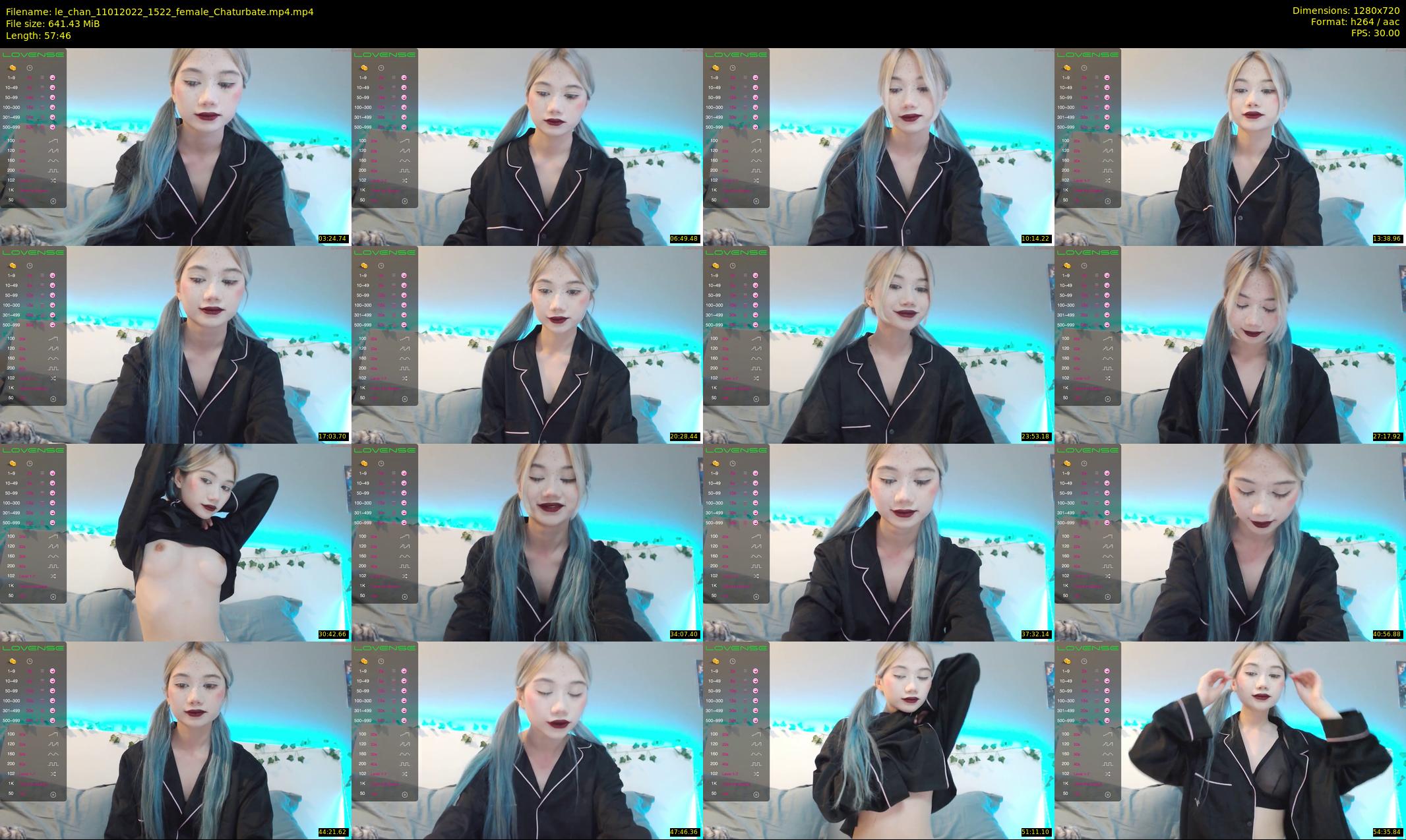 le_chan — 58 minute Chaturbate female cam show recording, 720p, Jan 11, 2022