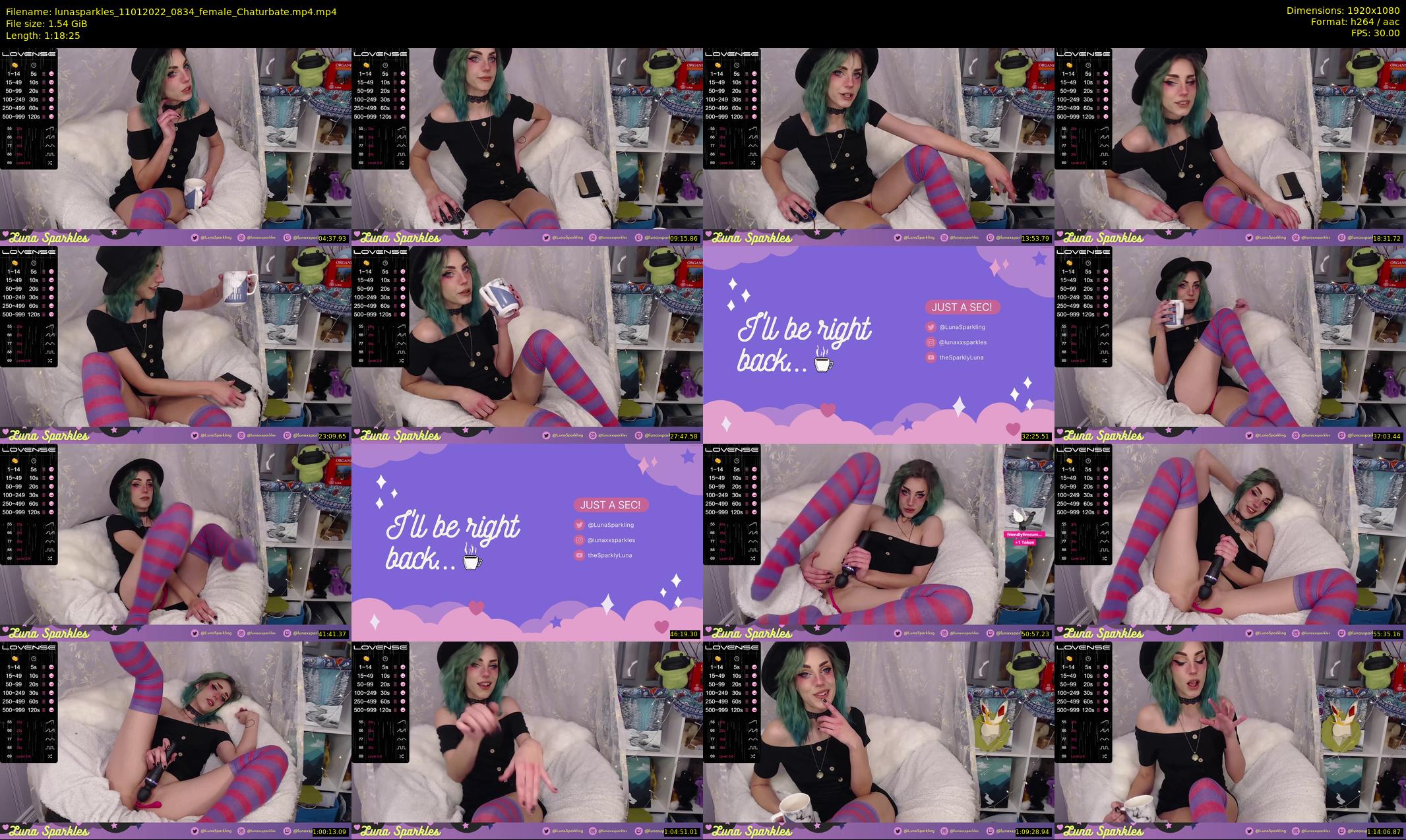 lunasparkles — 79 minute Chaturbate female cam show recording, 1080p, Jan 11, 2022