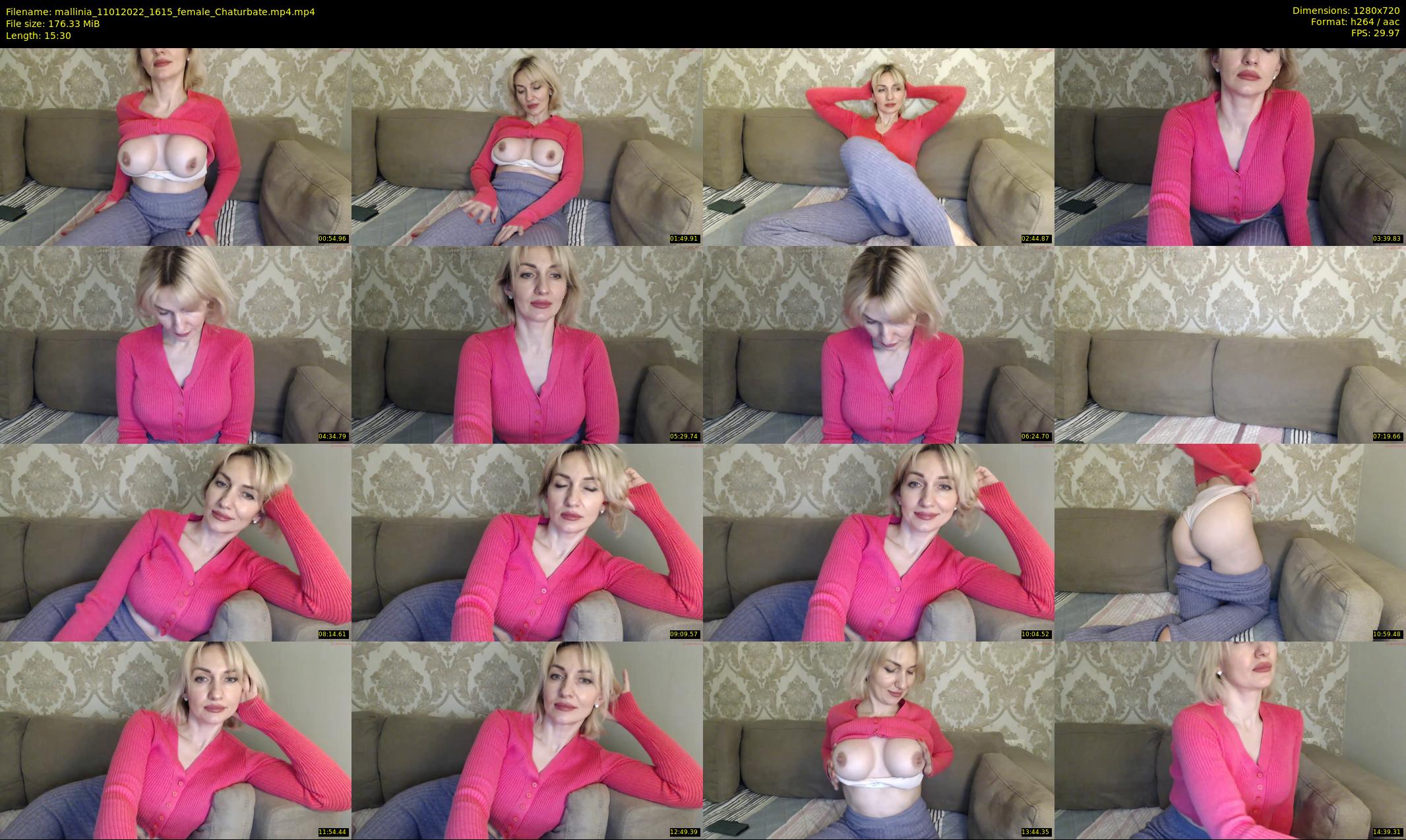mallinia — 16 minute Chaturbate female cam show recording, 720p, Jan 11, 2022