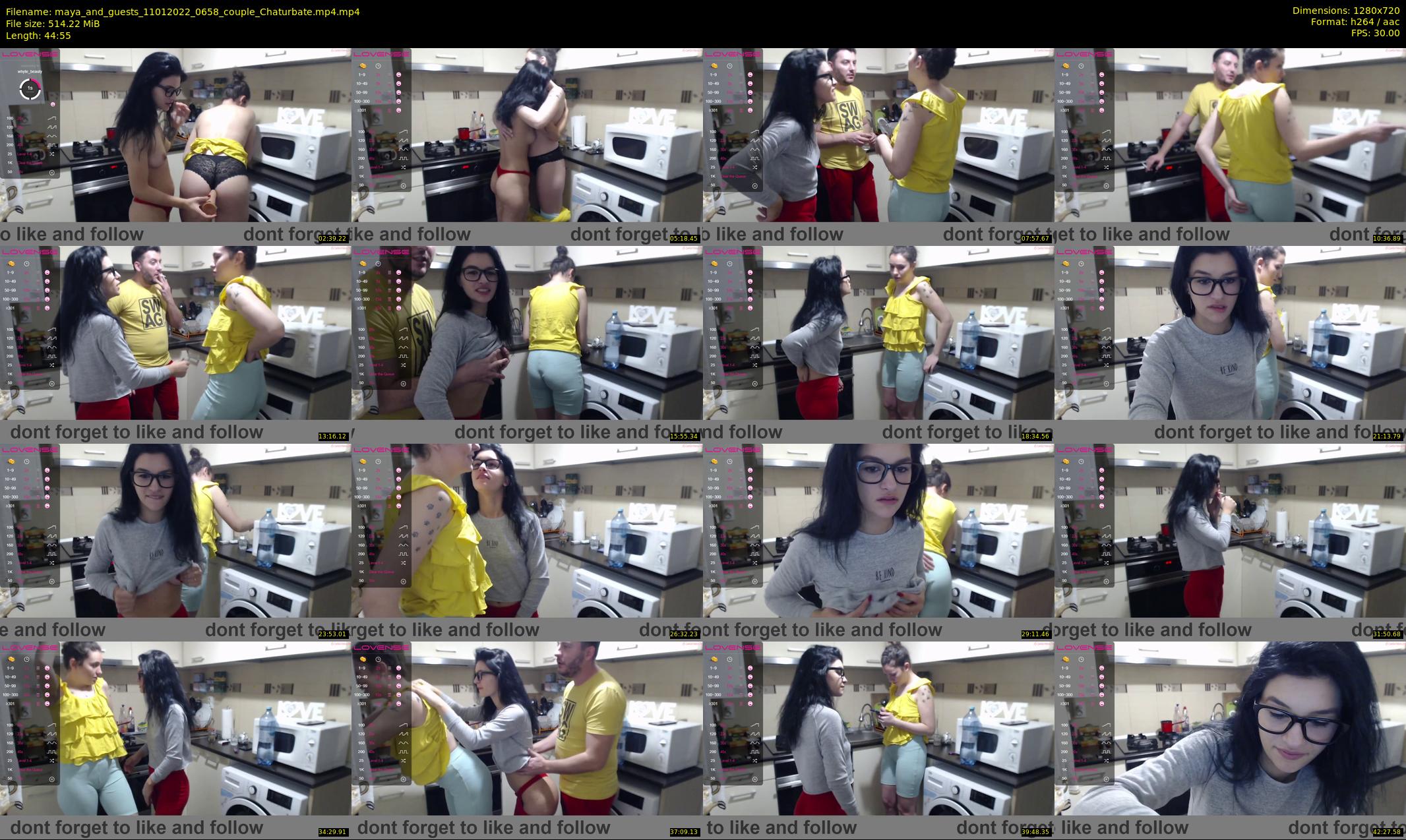 maya_and_guests — 45 minute Chaturbate couple cam show recording, 720p, Jan 11, 2022