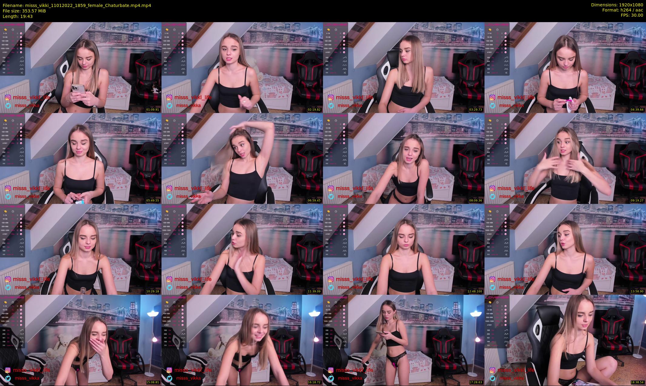 misss_vikki — 20 minute Chaturbate female cam show recording, 1080p, Jan 11, 2022