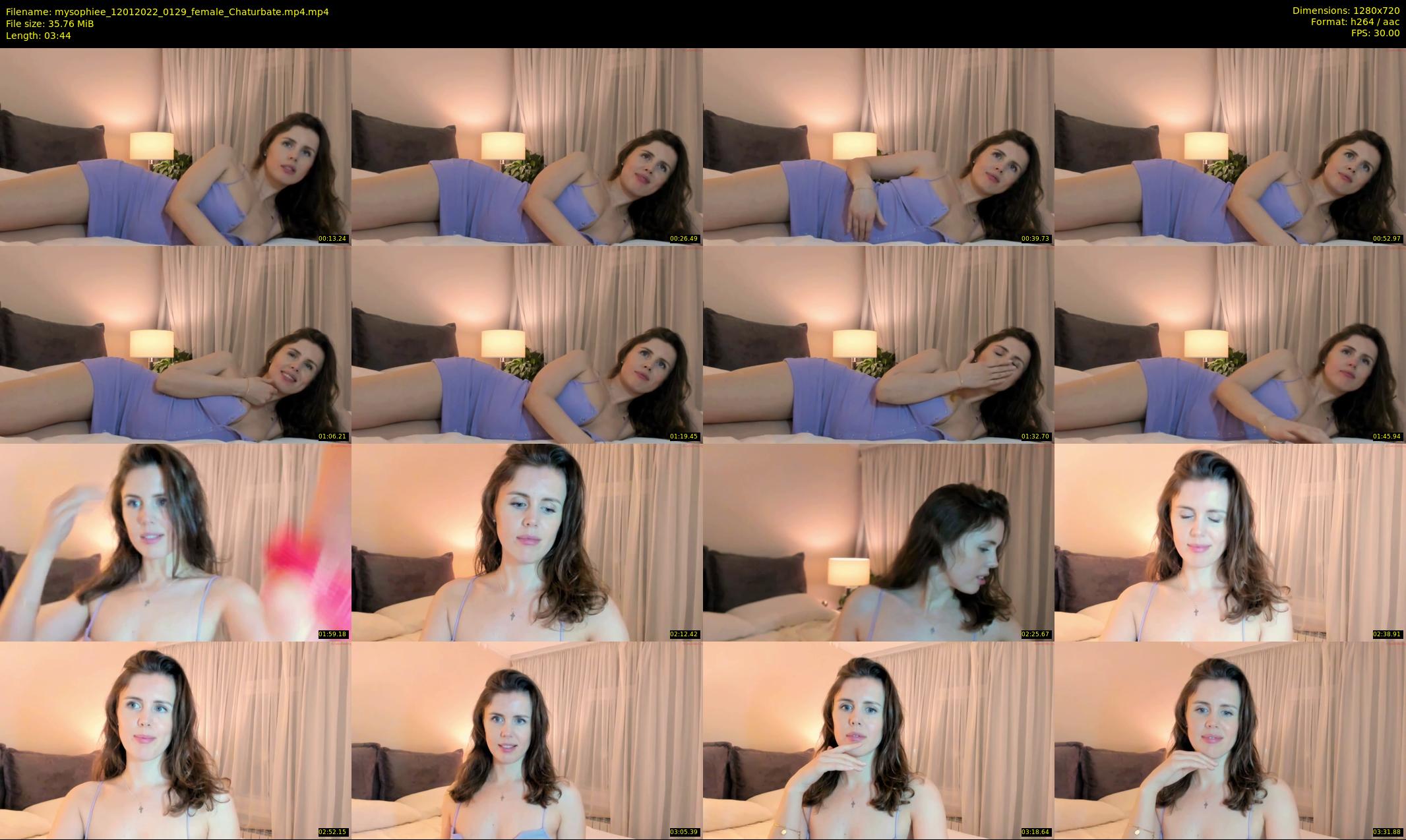 mysophiee — 4 minute Chaturbate female cam show recording, 720p, Jan 12, 2022