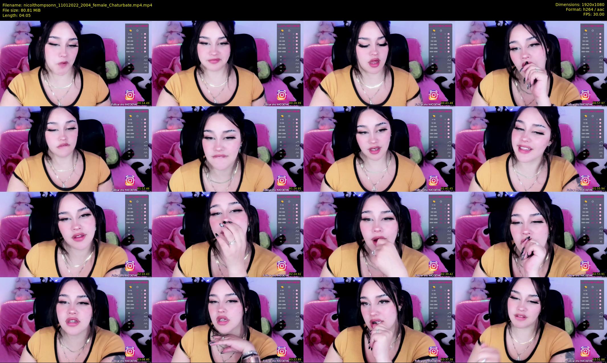 nicolthompsonn — 5 minute Chaturbate female cam show recording, 1080p, Jan 11, 2022