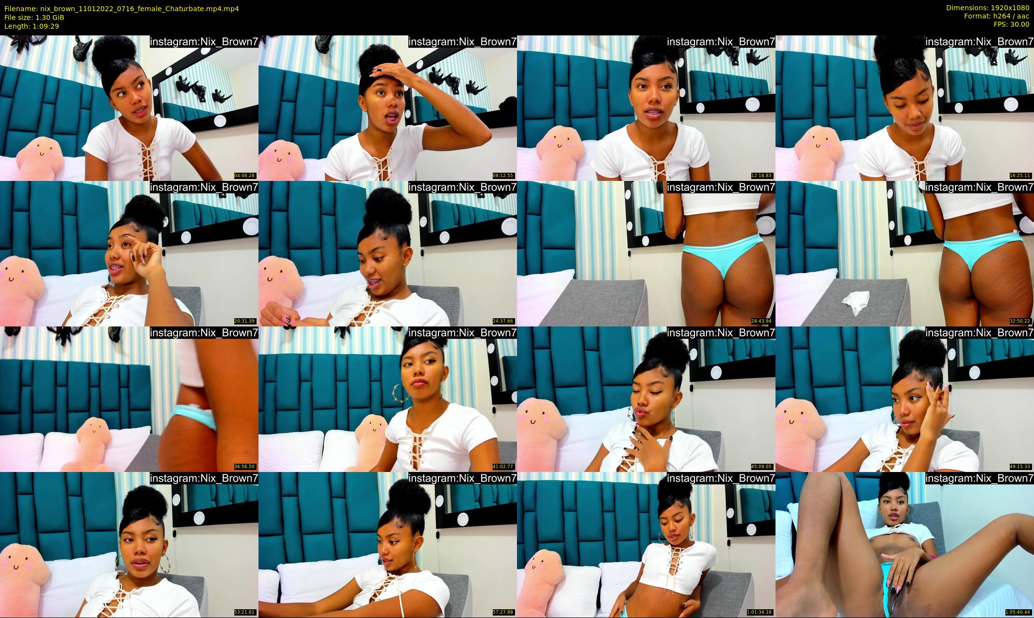 nix_brown — 70 minute Chaturbate female cam show recording, 1080p, Jan 11, 2022