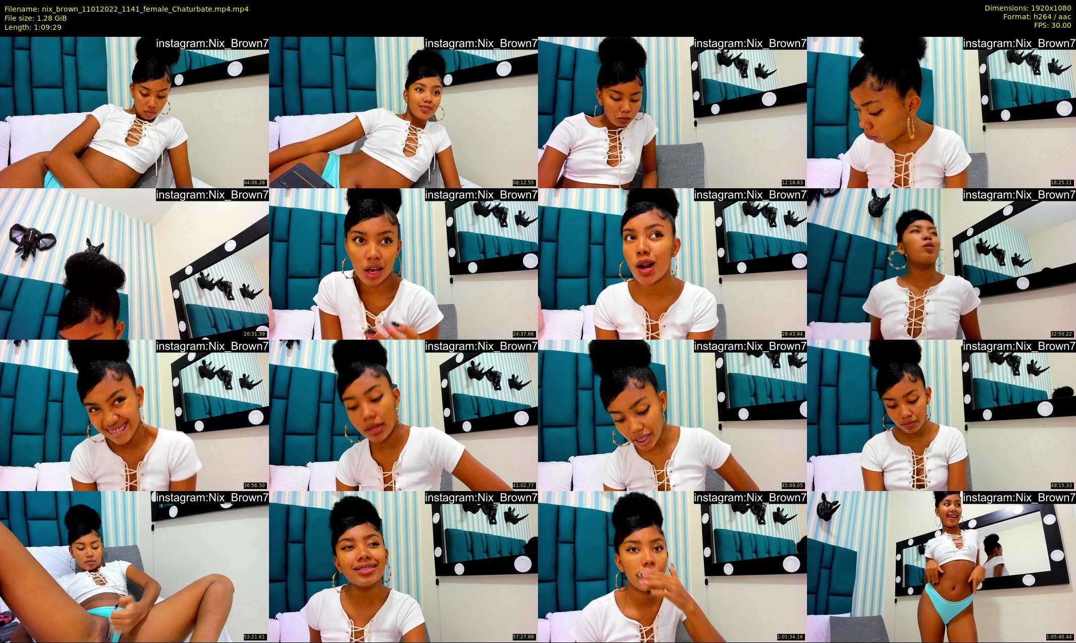 nix_brown — 70 minute Chaturbate female cam show recording, 1080p, Jan 11, 2022