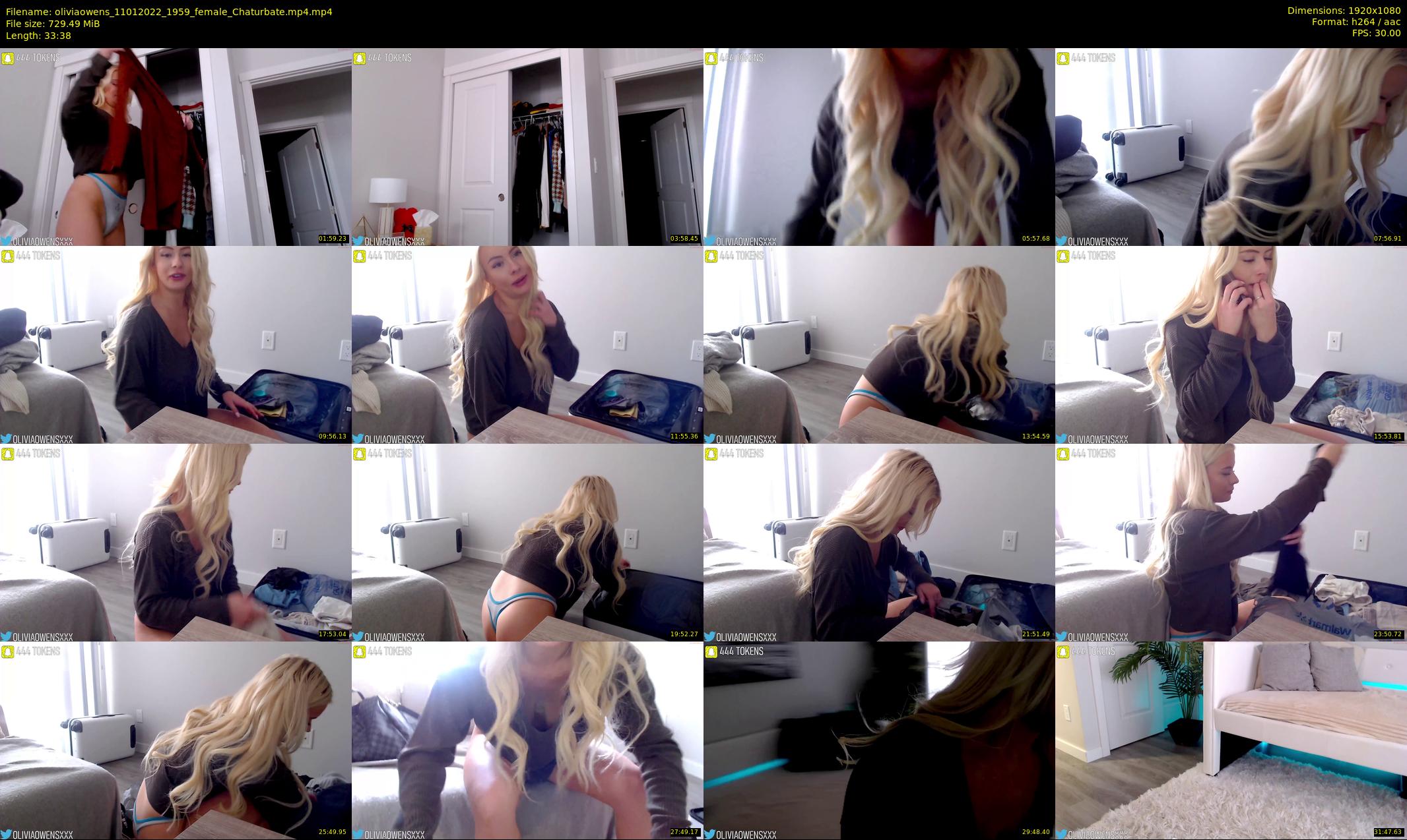oliviaowens — 34 minute Chaturbate female cam show recording, 1080p, Jan 11, 2022