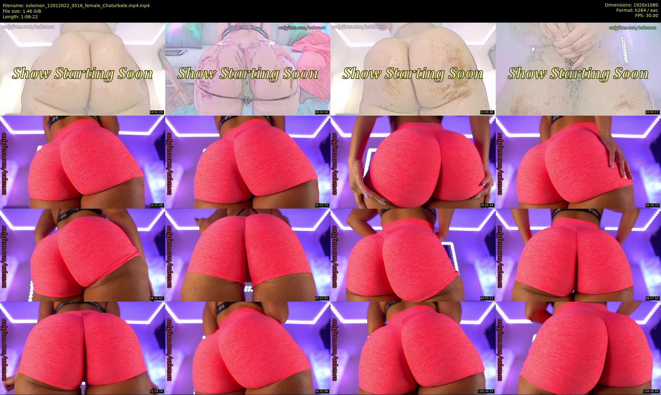 oxlemon — 69 minute Chaturbate female cam show recording, 1080p, Jan 12, 2022