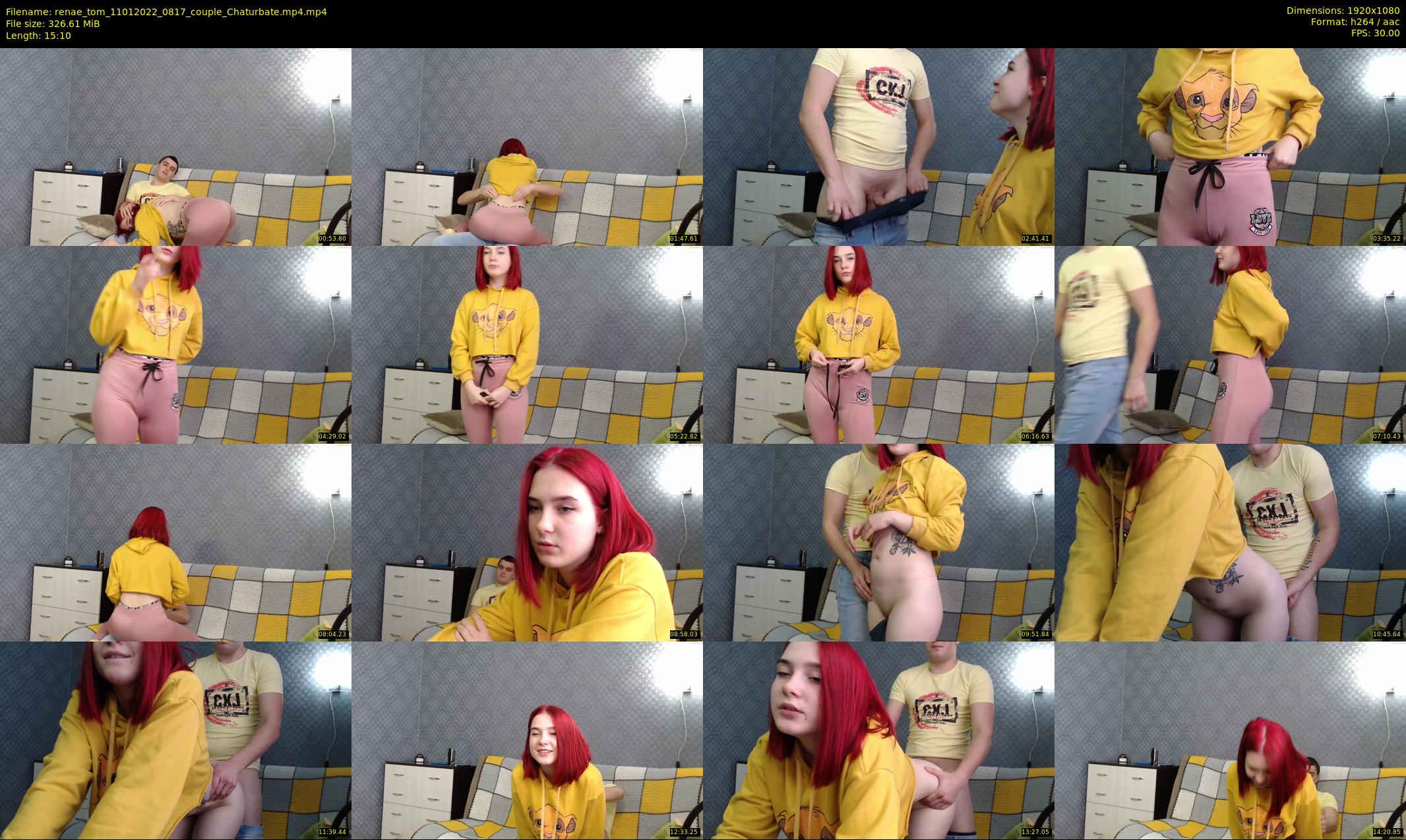renae_tom — 16 minute Chaturbate couple cam show recording, 1080p, Jan 11, 2022