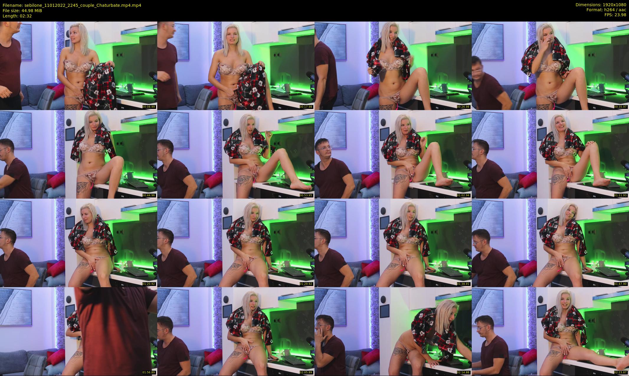 sebilone — 3 minute Chaturbate couple cam show recording, 1080p, Jan 11, 2022
