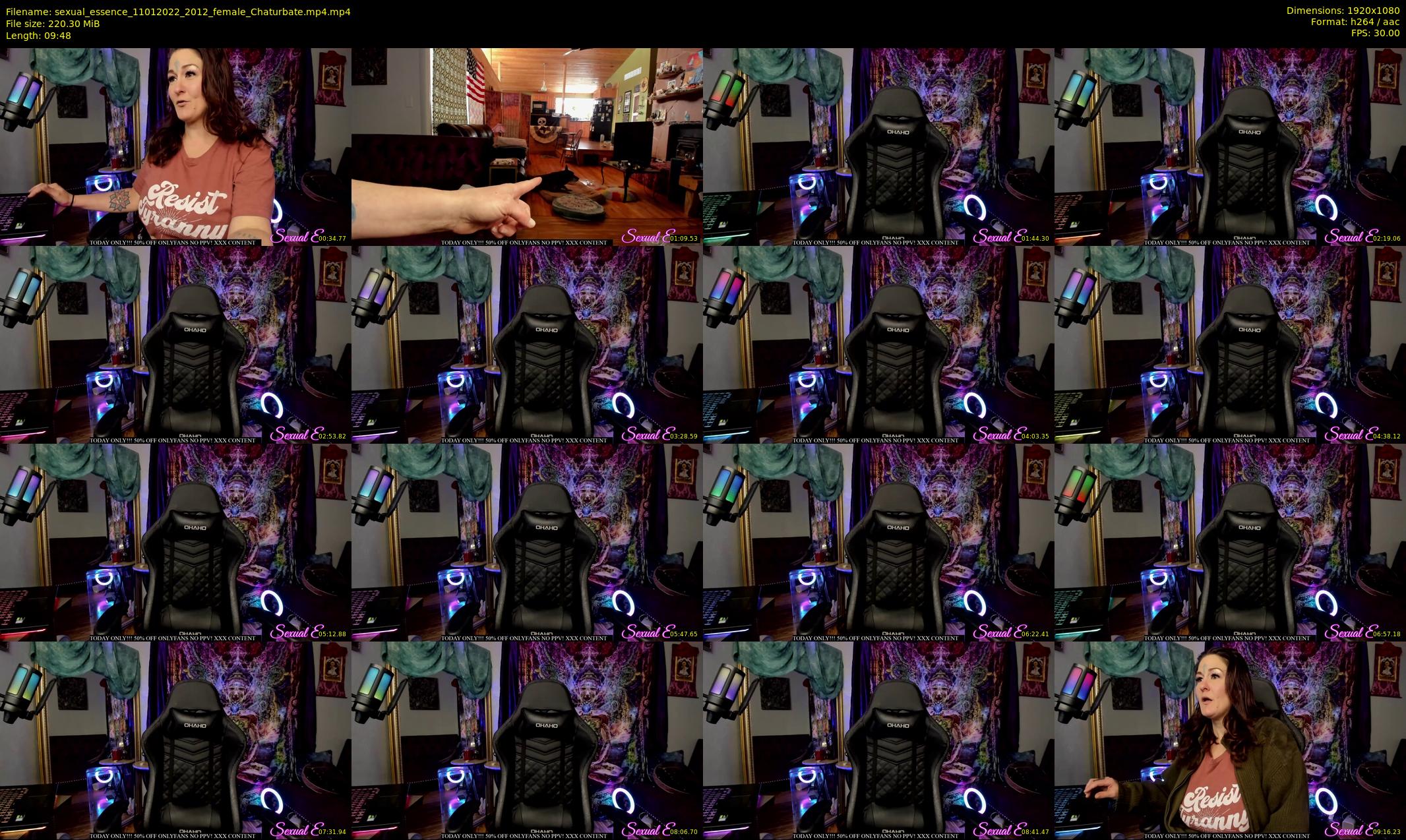 sexual_essence — 10 minute Chaturbate female cam show recording, 1080p, Jan 11, 2022