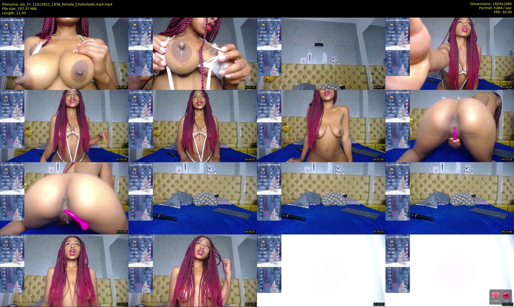 sia_37 — 12 minute Chaturbate female cam show recording, 1080p, Jan 11, 2022