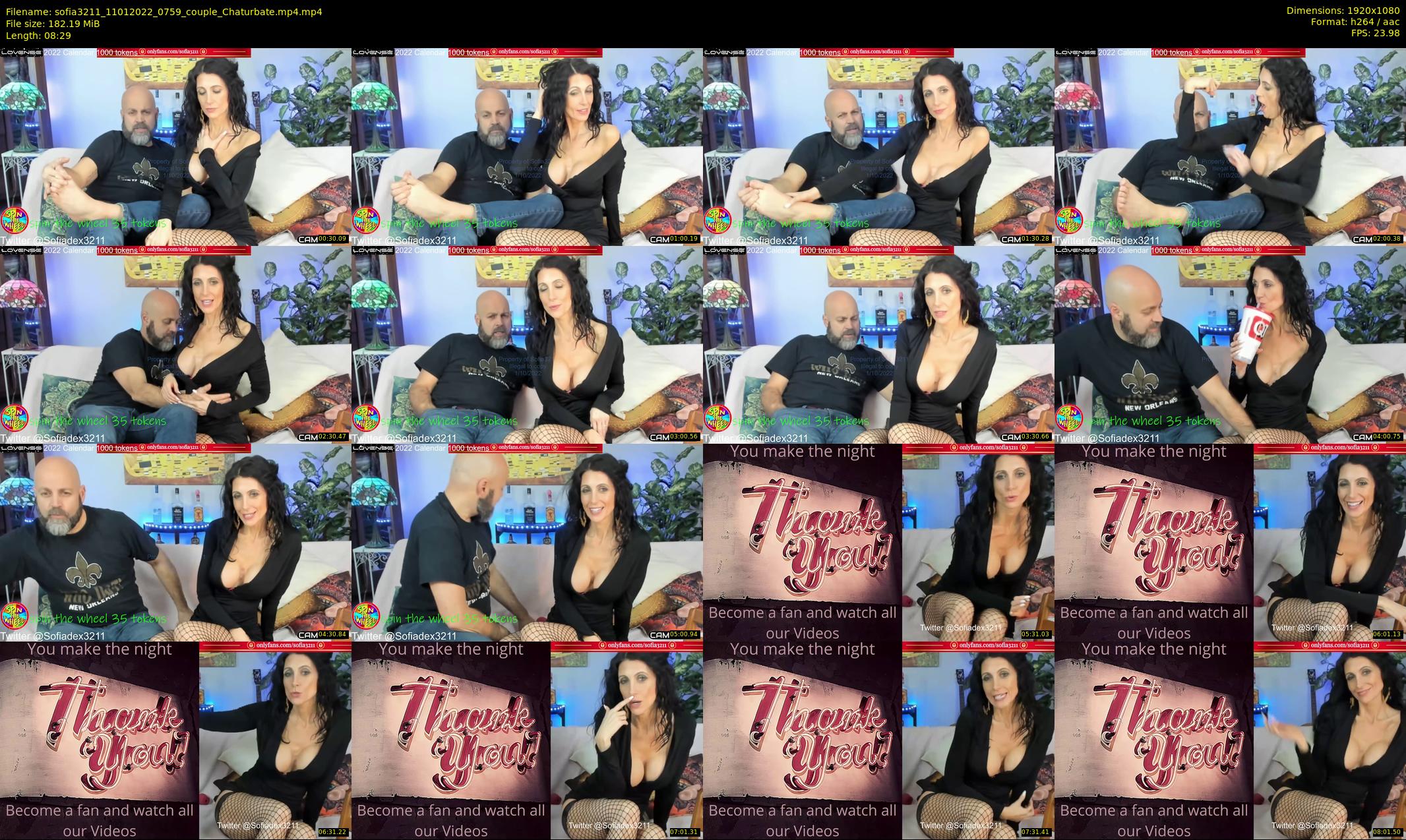 sofia3211 — 9 minute Chaturbate couple cam show recording, 1080p, Jan 11, 2022