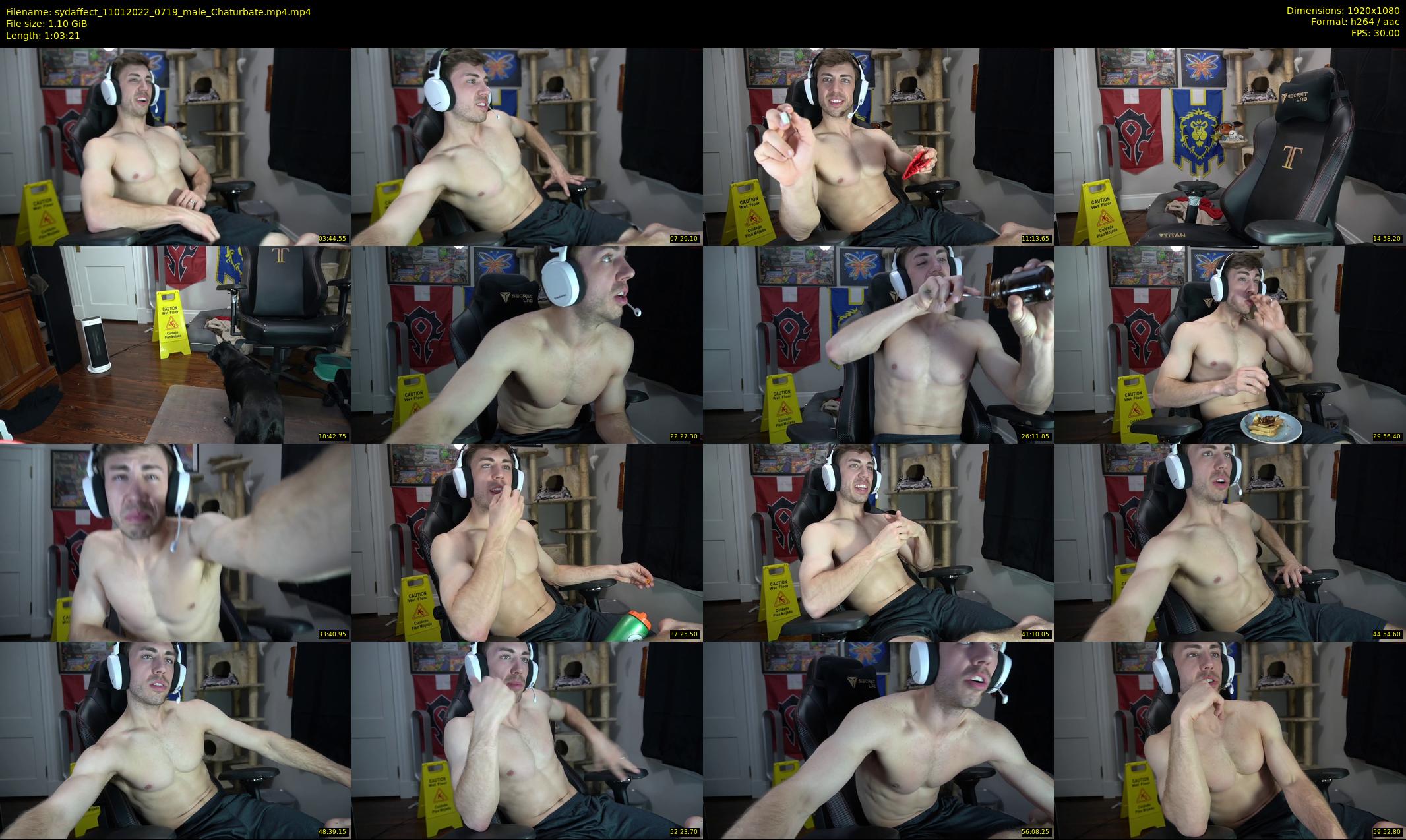 sydaffect — 64 minute Chaturbate male cam show recording, 1080p, Jan 11, 2022