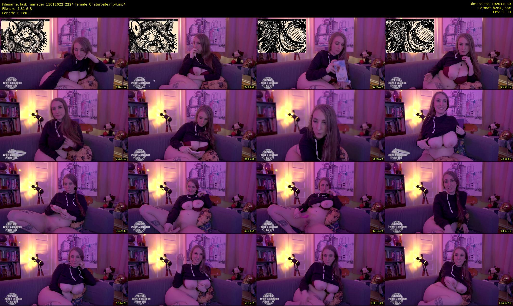 task_manager — 69 minute Chaturbate couple cam show recording, 1080p, Jan 11, 2022