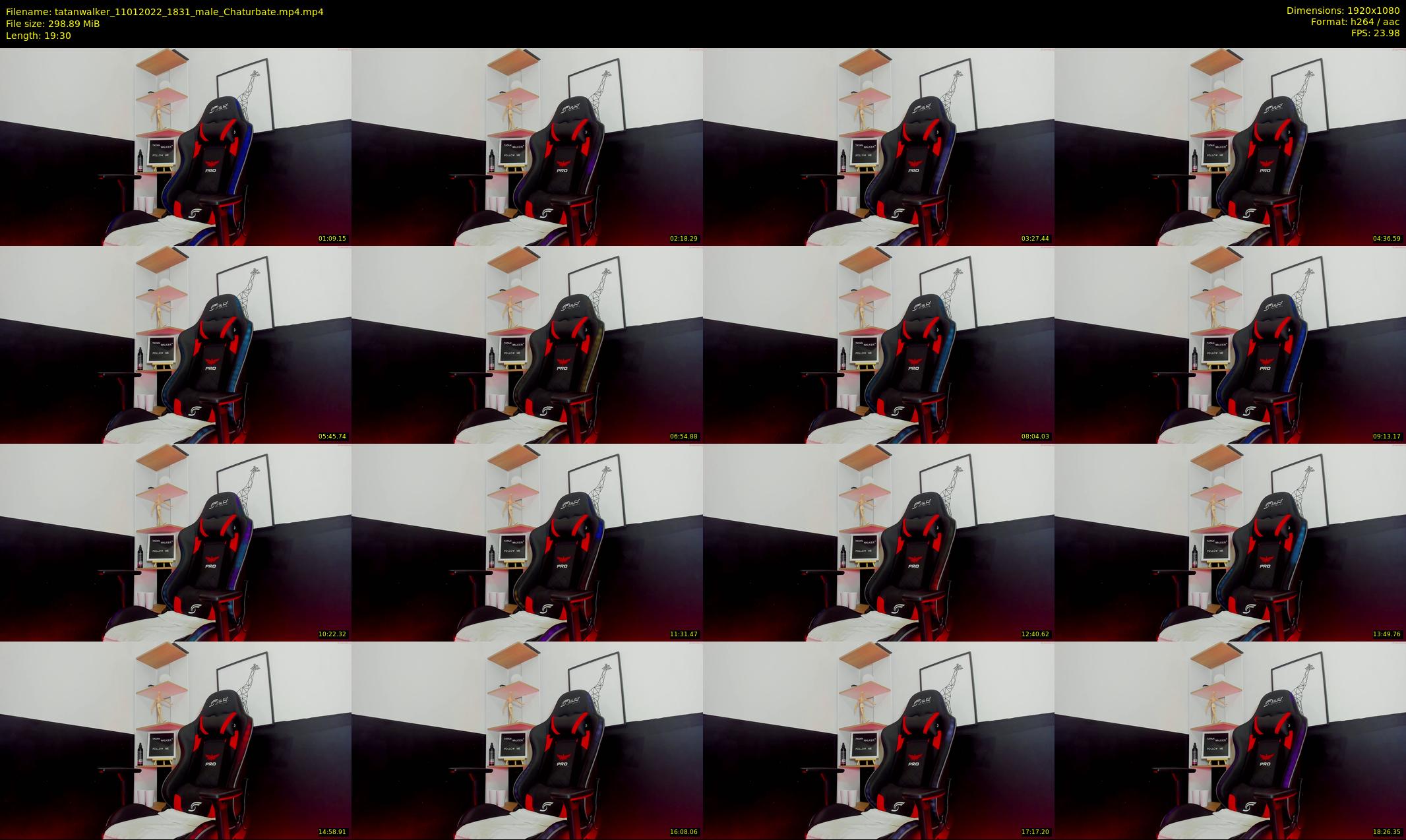 tatanwalker — 20 minute Chaturbate male cam show recording, 1080p, Jan 11, 2022