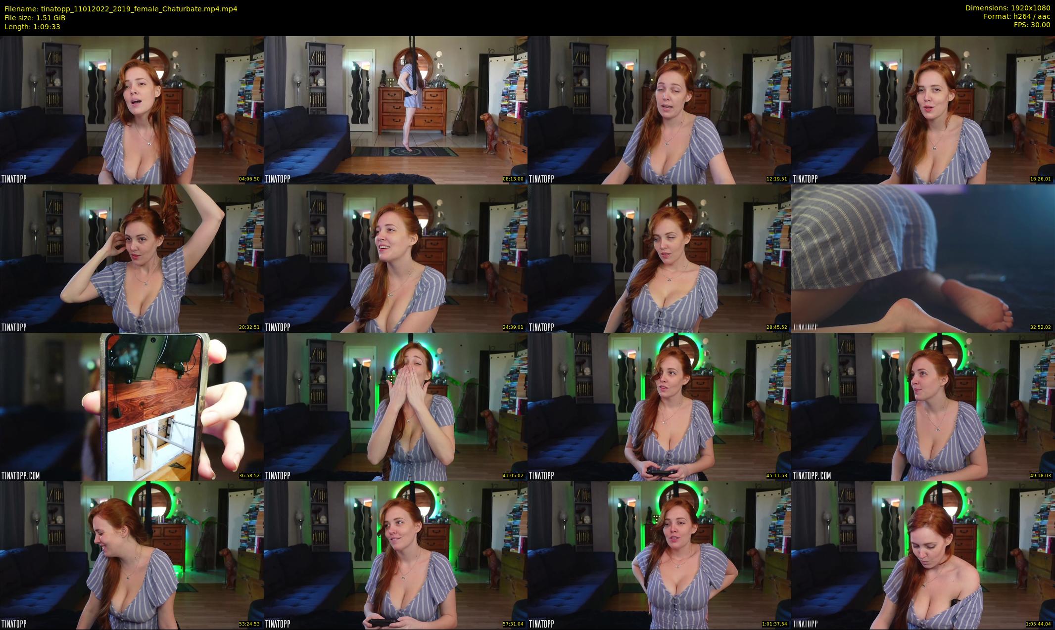 tinatopp — 70 minute Chaturbate female cam show recording, 1080p, Jan 11, 2022