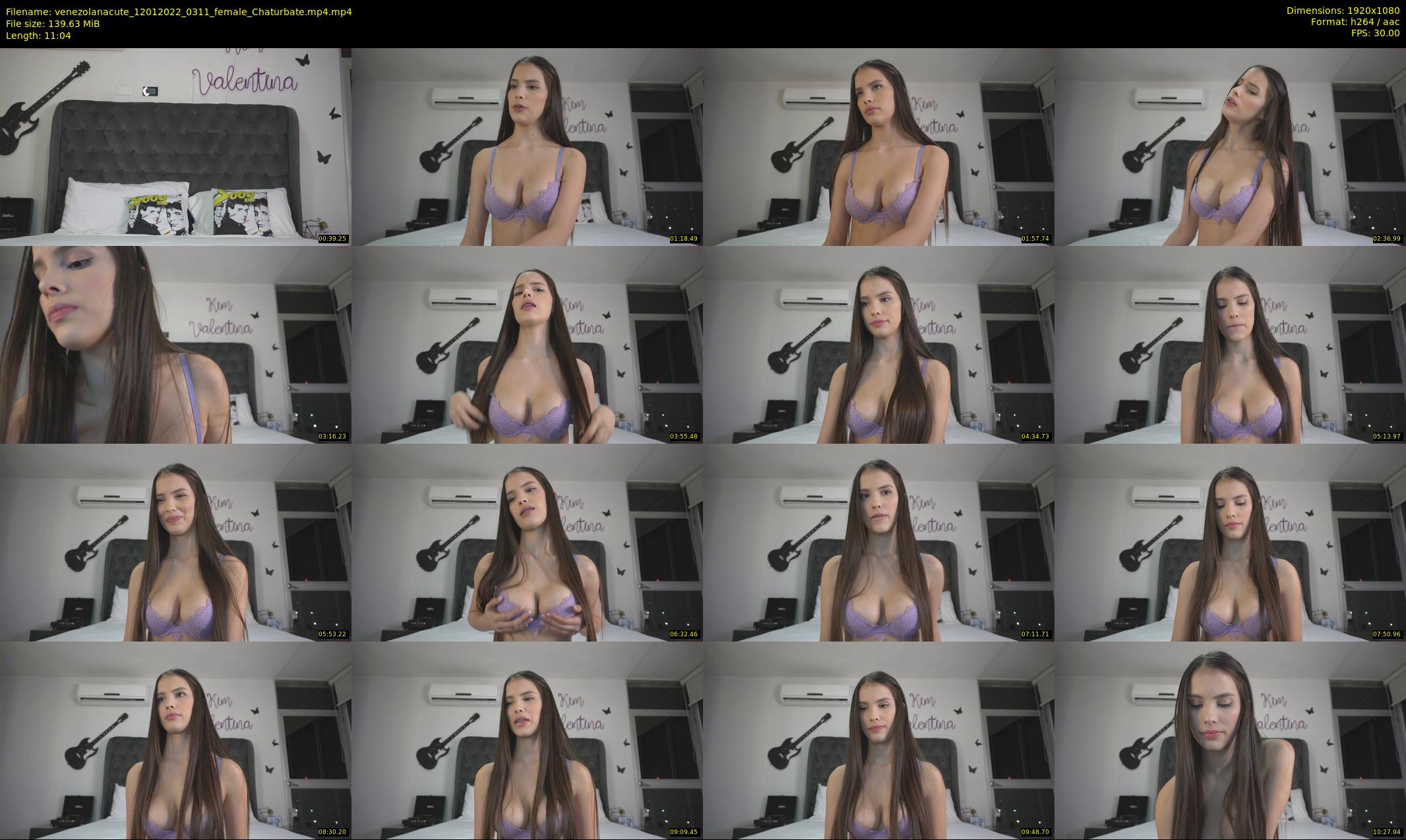 venezolanacute — 12 minute Chaturbate female cam show recording, 1080p, Jan 12, 2022
